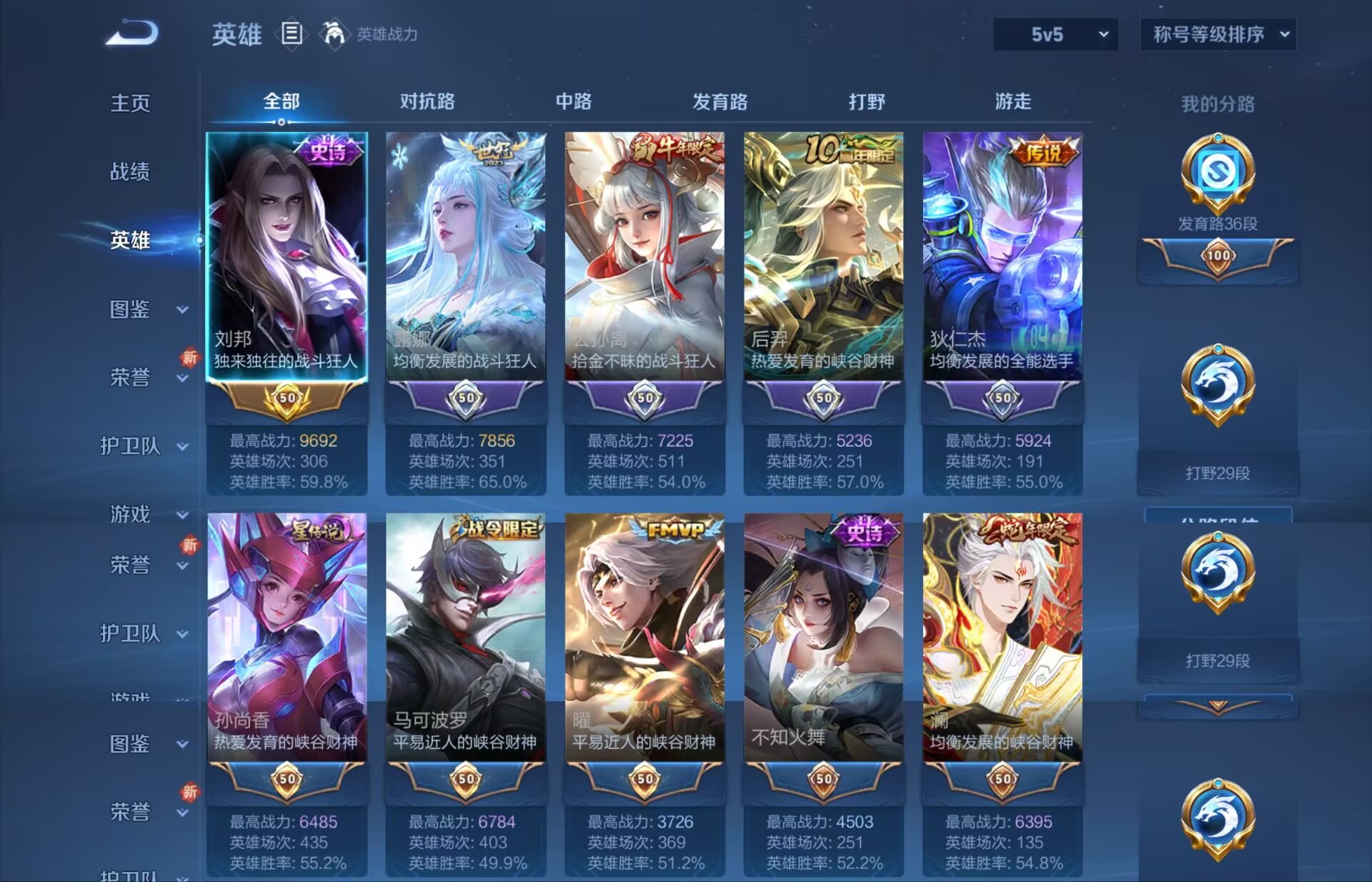 WZQM3461360王者荣耀账号详情图3