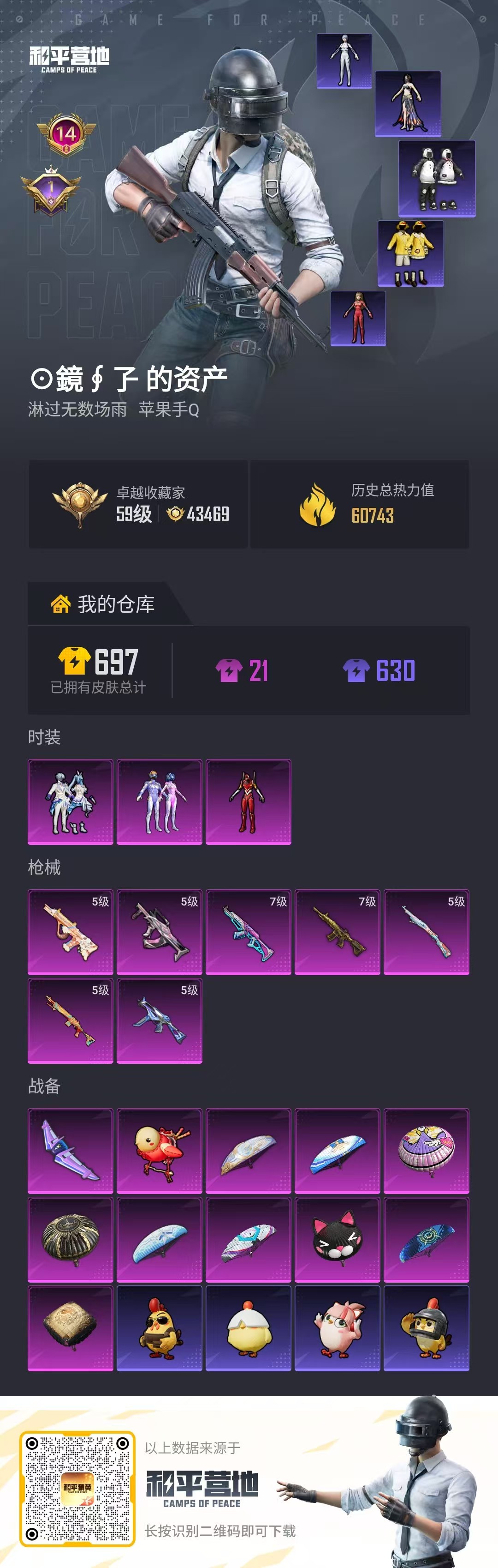 HPQM4174075和平精英账号详情图4