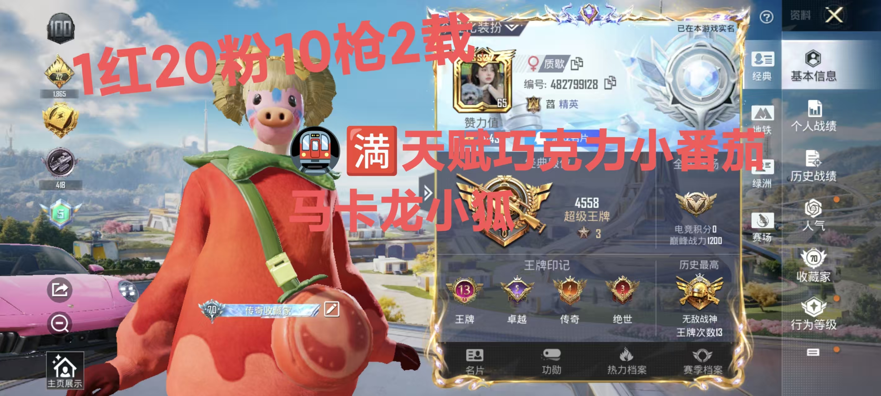 HPQM3445661和平精英账号详情图2