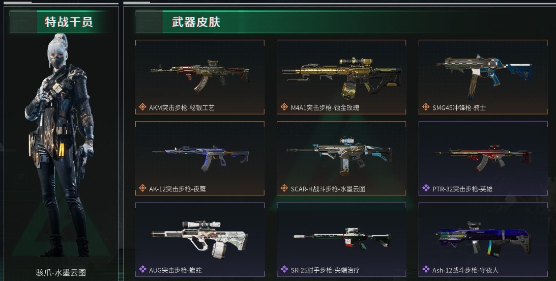 三角洲行动账号QQPX_2094093-165M 62941K哈夫币 118枪皮 1级通行证等级 60行动等级 50战场等级  基础安全箱(1X2)已开【套装】 水墨云图套  【安全箱】 基础安全箱(1X2)