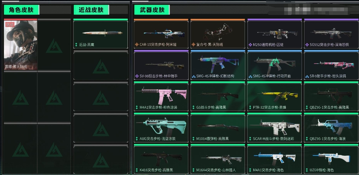 三角洲行动账号QQPX_2107533-49M 31381K哈夫币 31枪皮 54级通行证等级 39行动等级  进阶安全箱(2X2)已开【套装】 黑-天际线套  【安全箱】 进阶安全箱(2X2)  【特战干员