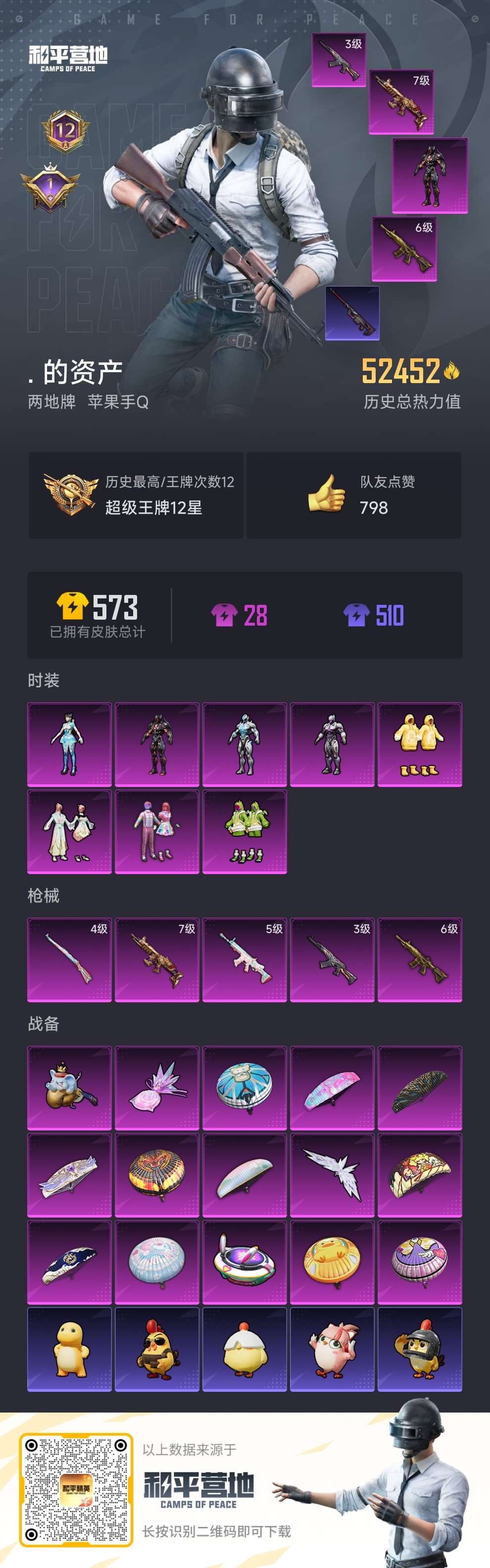 HPQM3437925和平精英账号详情图2 HPQM3437925和平精英账号详情图2