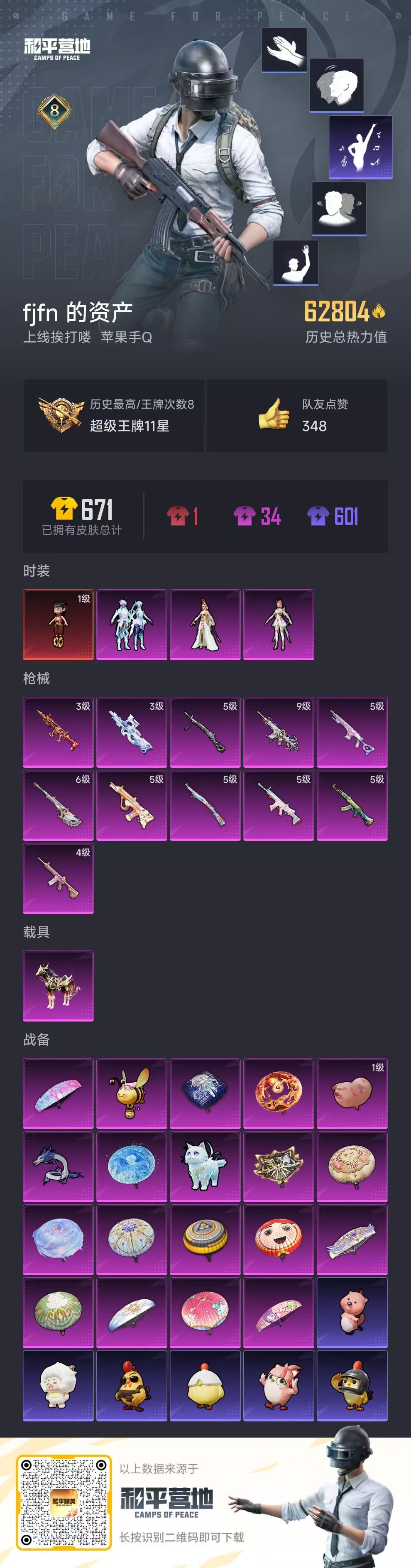 HPQM3453079和平精英账号详情图3