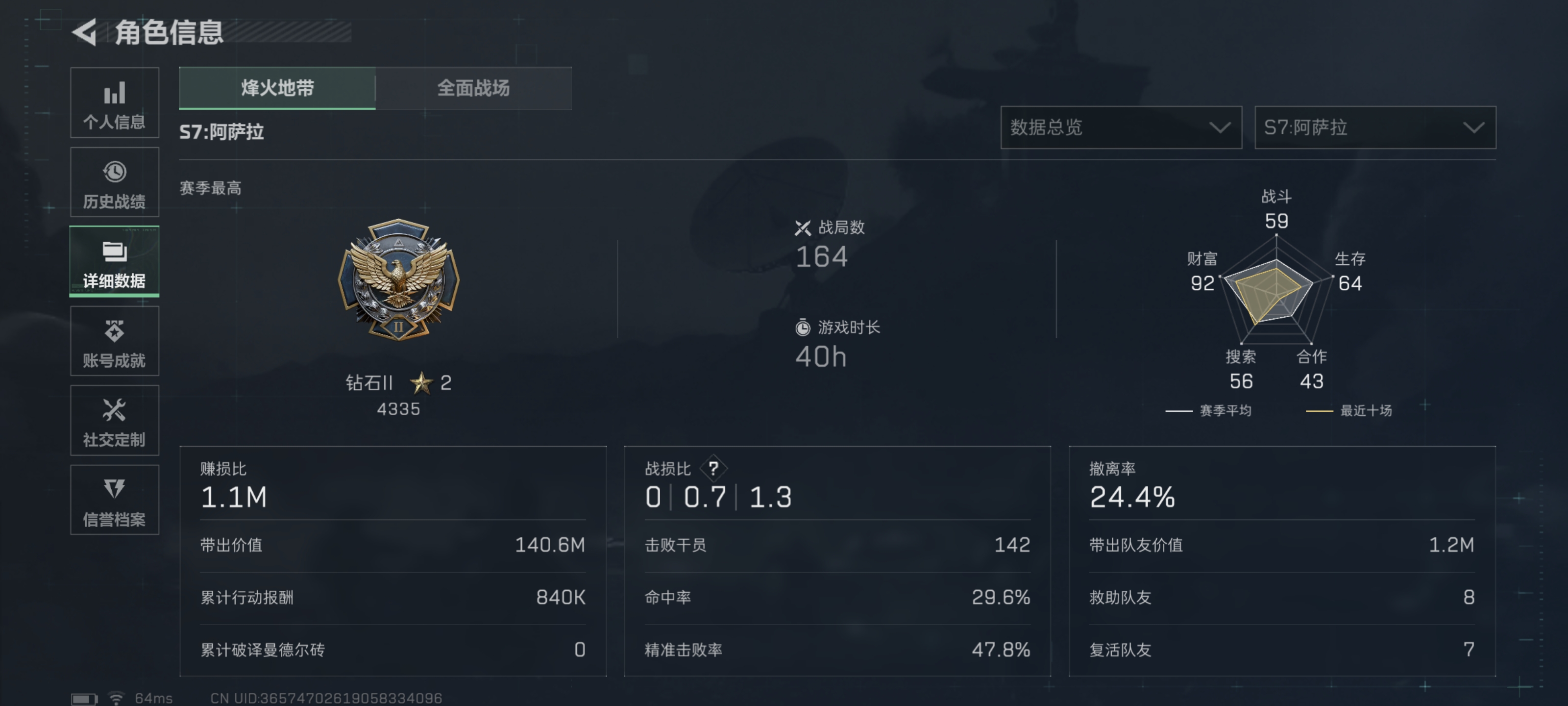 SJZPX3100240三角洲行动账号详情图4