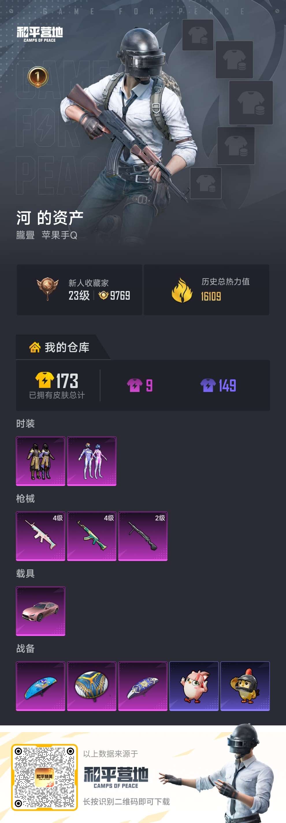 HPCMW4196540和平精英账号详情图1