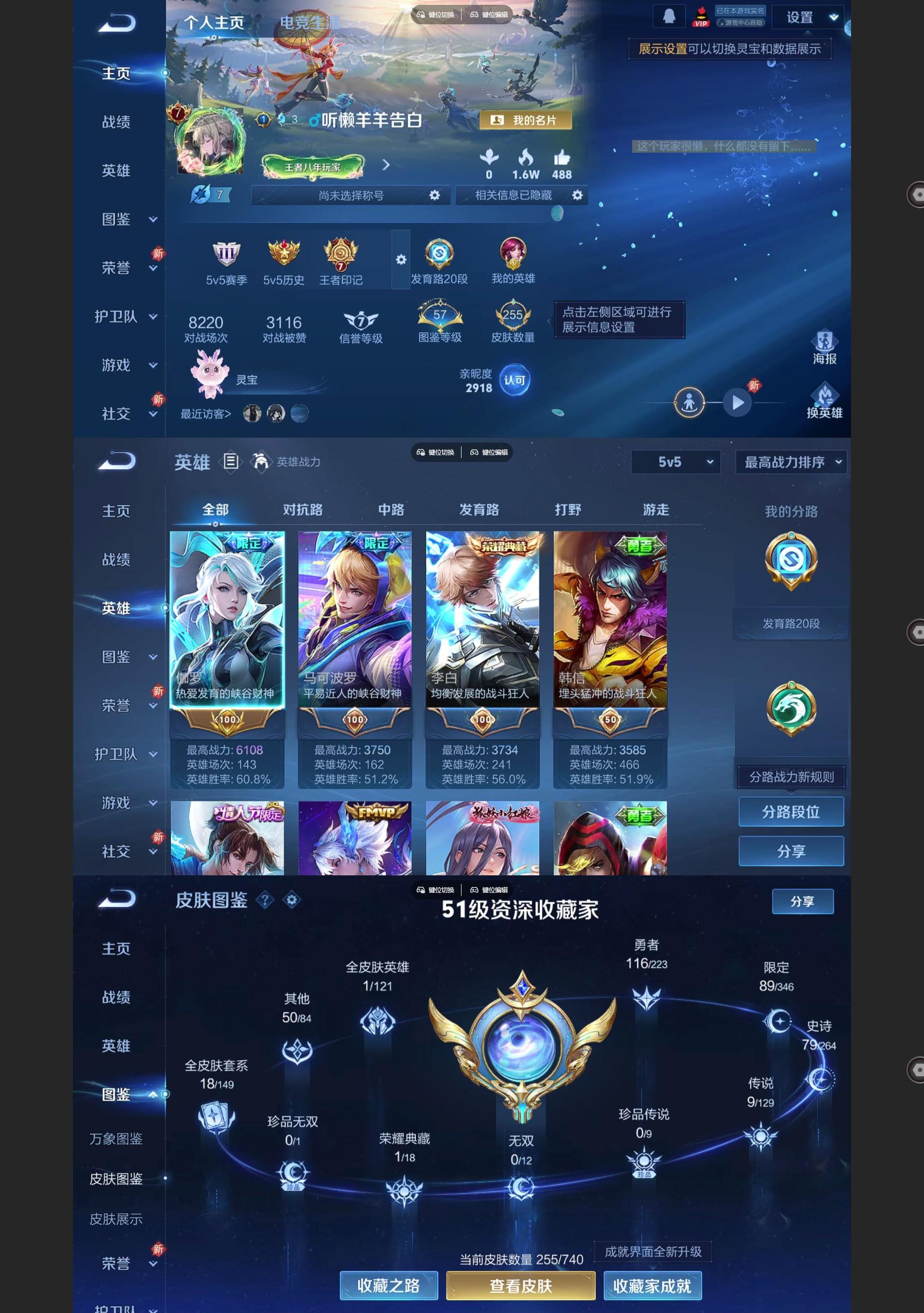 WZQM3357543王者荣耀账号详情图2 WZQM3357543王者荣耀账号详情图2