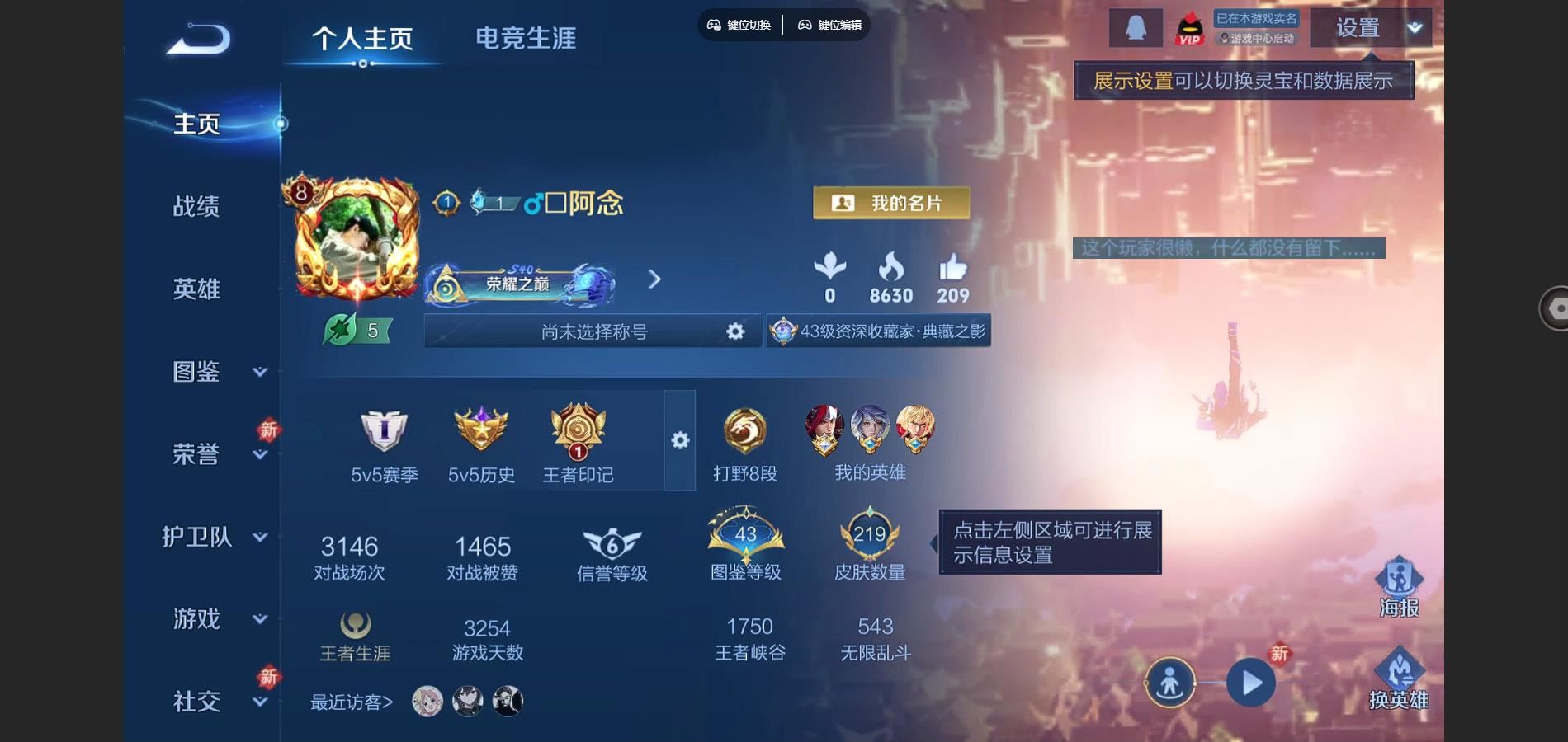 王者荣耀账号安卓QQ弑枪猎影 神威 青龙志  炽阳神光 安卓Q-V8-219皮肤1典藏5传说-(可二次) 2354紫星币