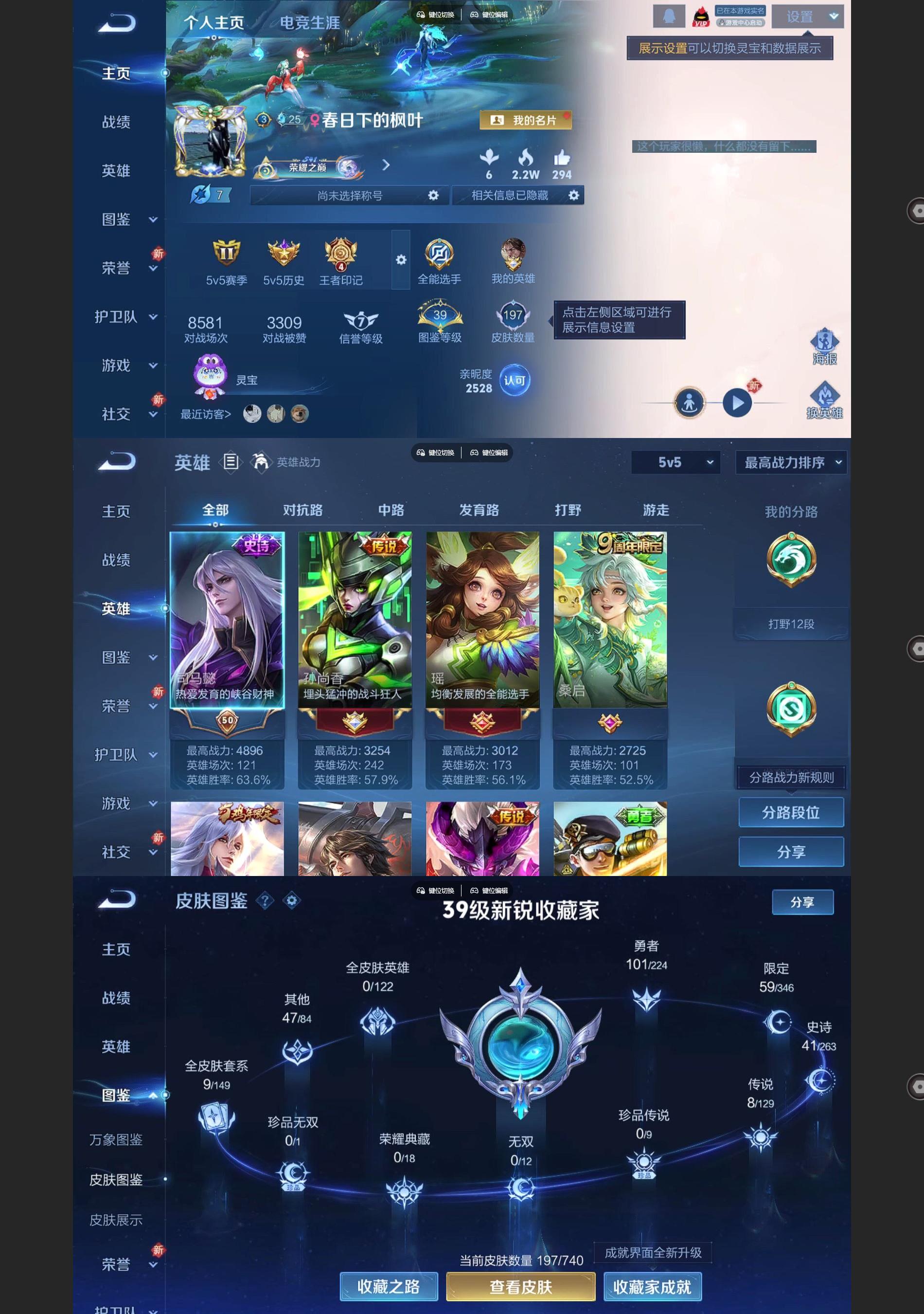 WZQM3364345王者荣耀账号详情图2