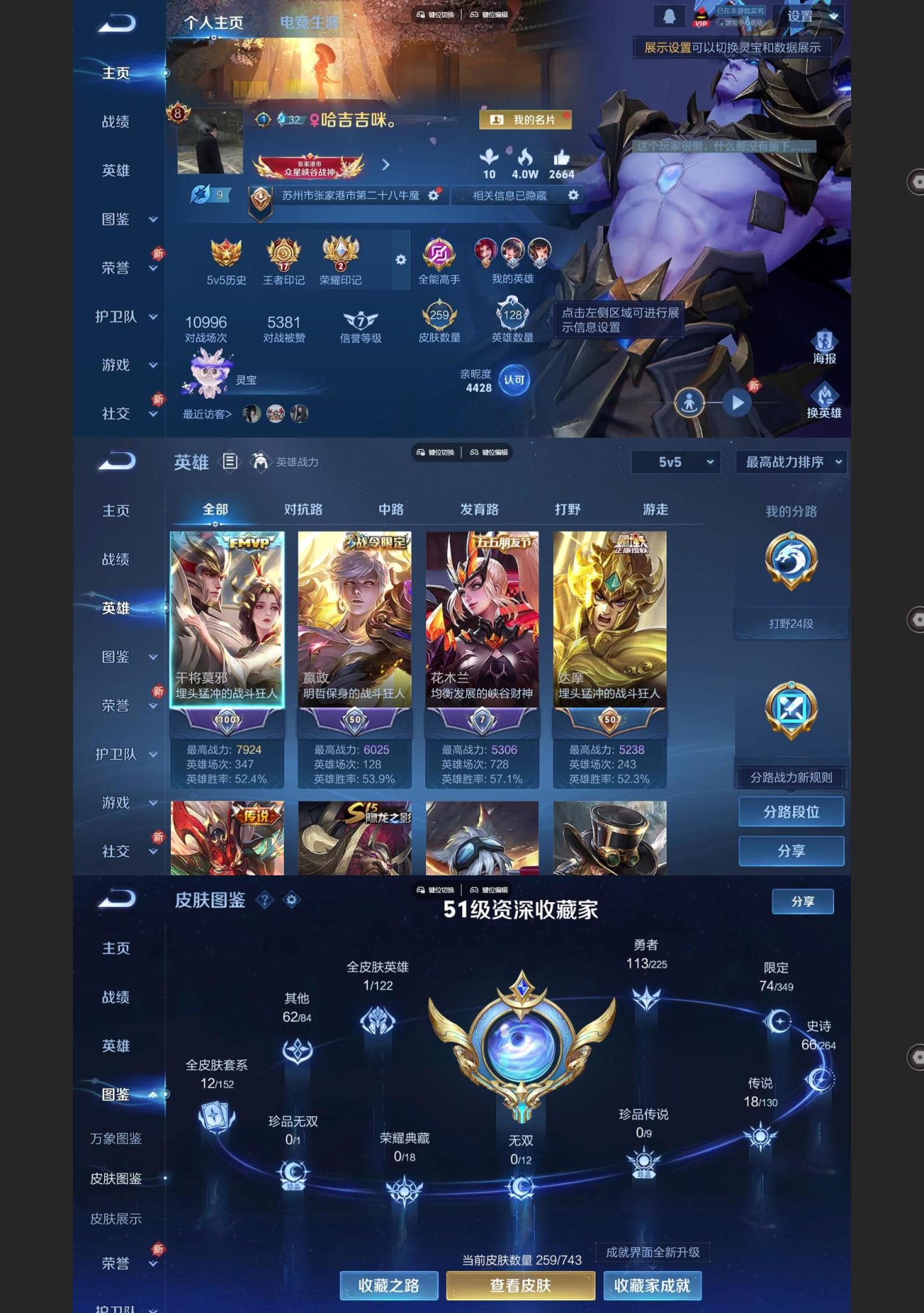 WZQM3375536王者荣耀账号详情图2