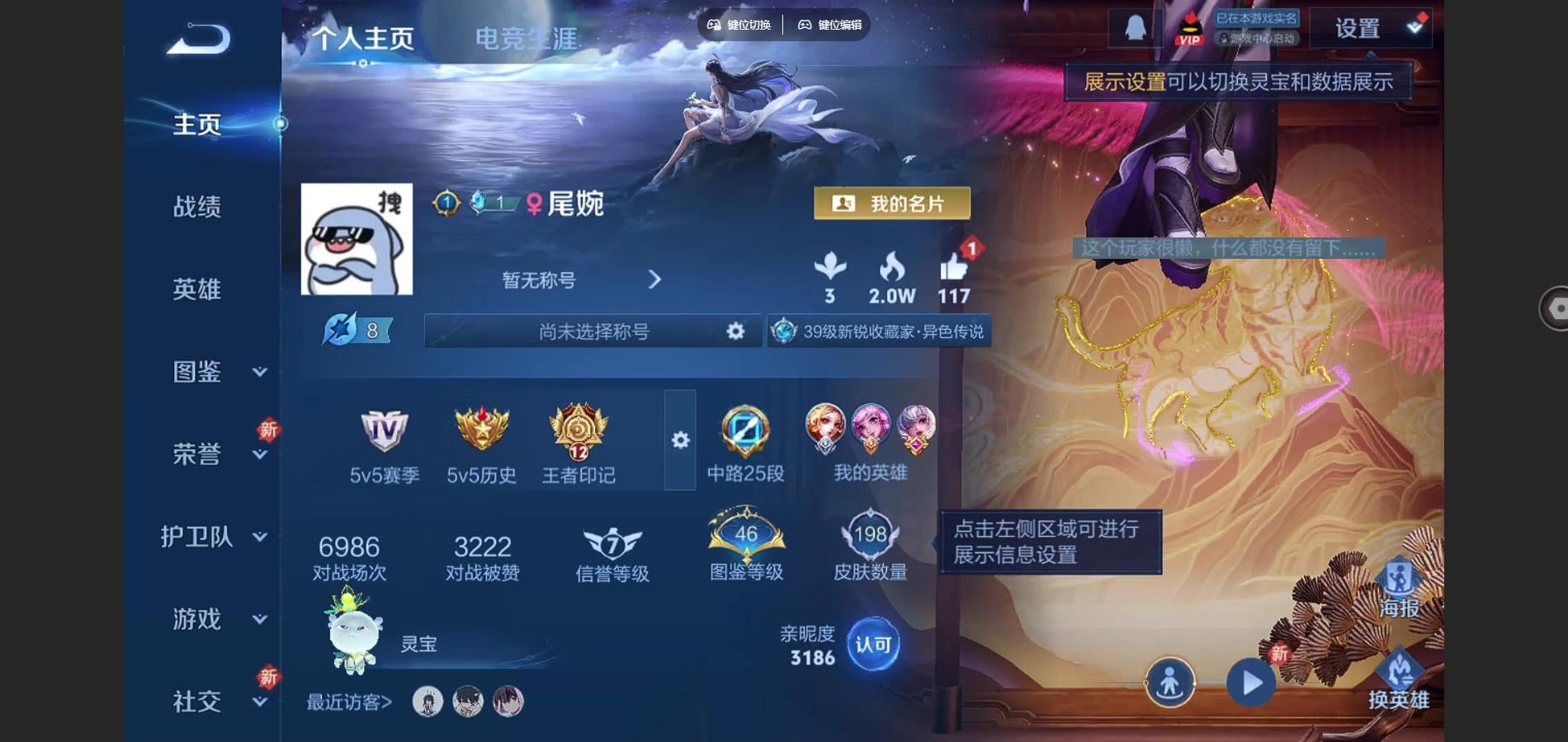 王者荣耀账号安卓QQ太华 无双飞将 炽阳神光 黄金射手座 安卓Q-V7-198皮肤1典藏9传说-(可二次) 2115紫星