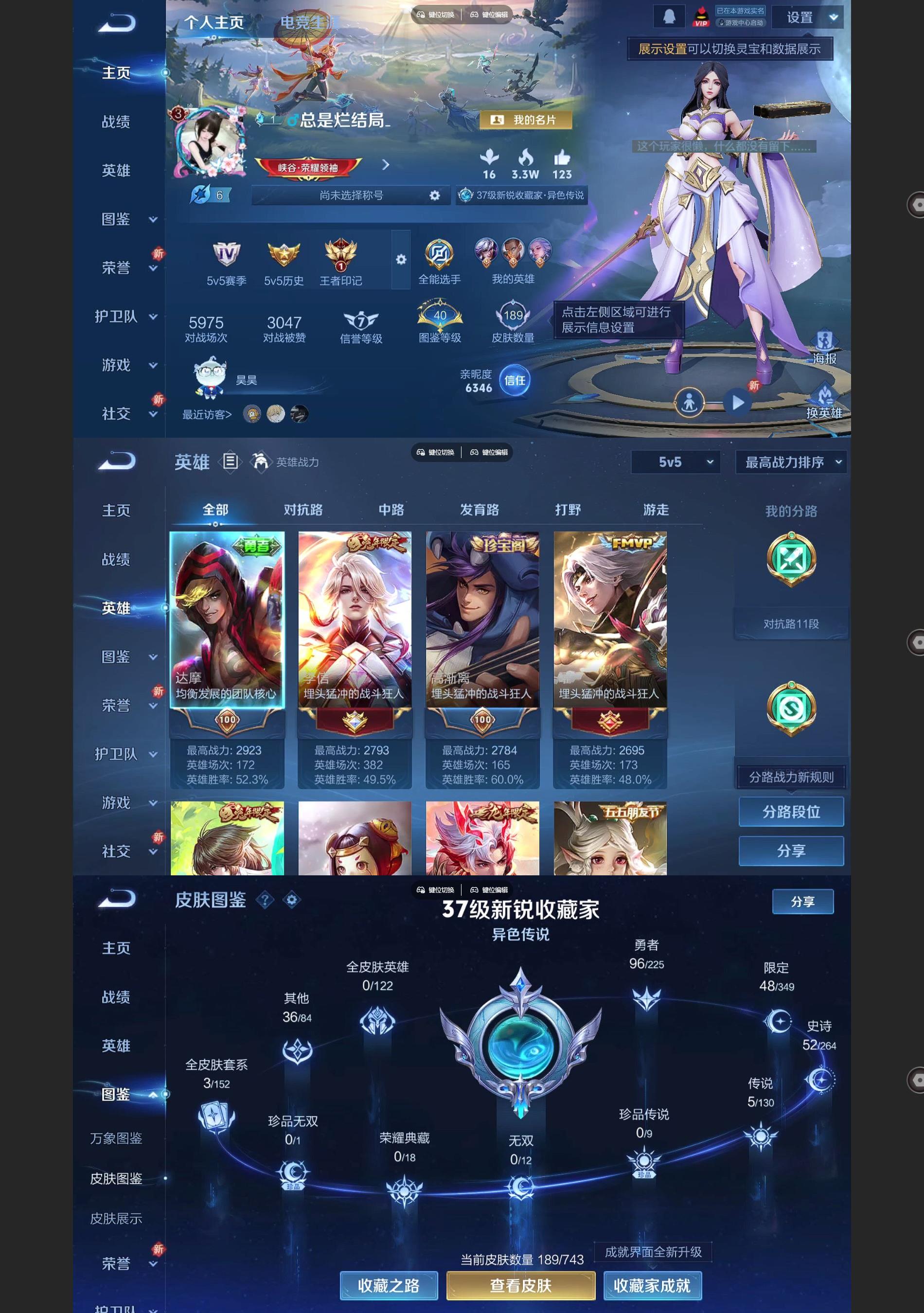 WZQM3399053王者荣耀账号详情图2