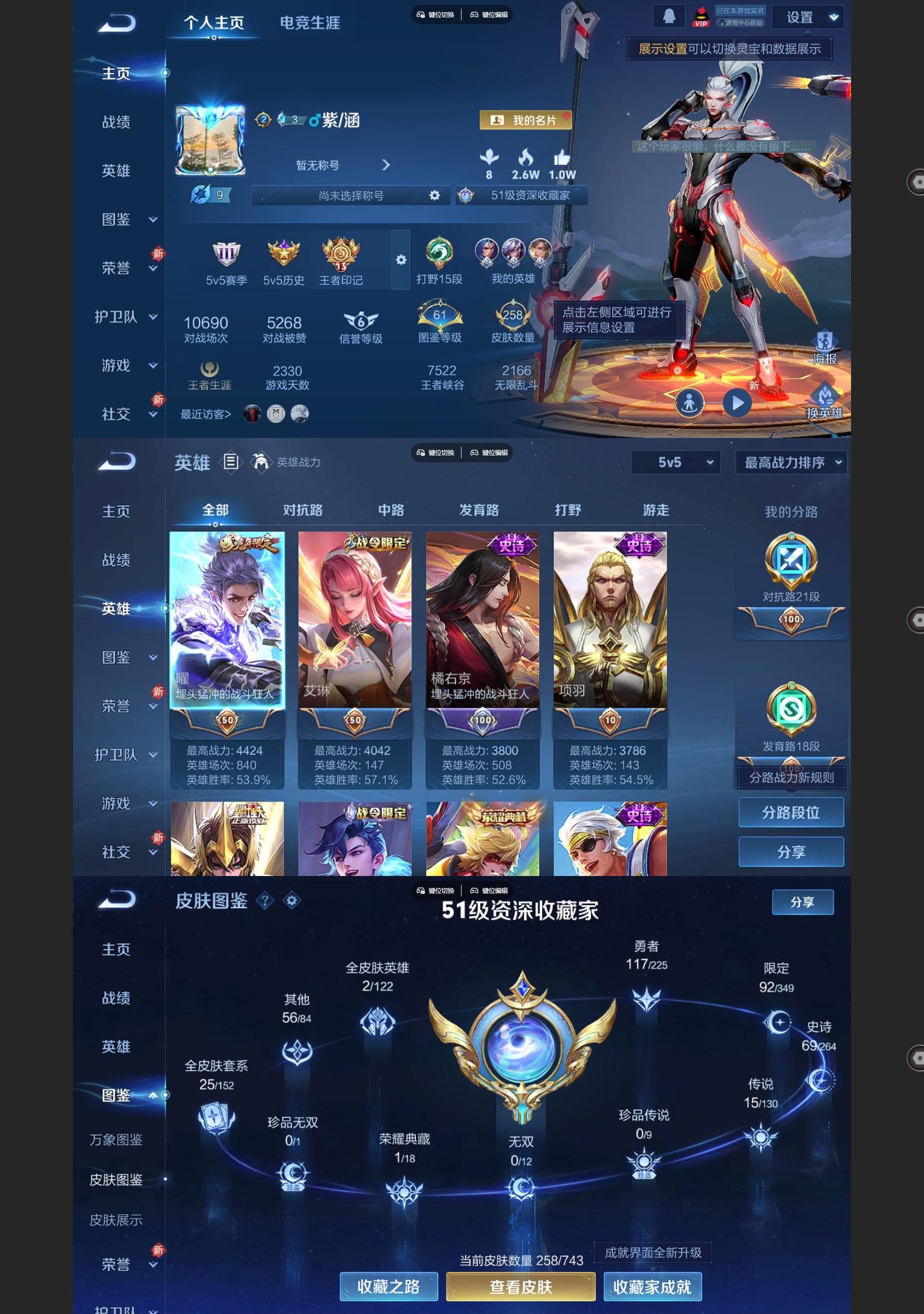 WZQM3374871王者荣耀账号详情图2