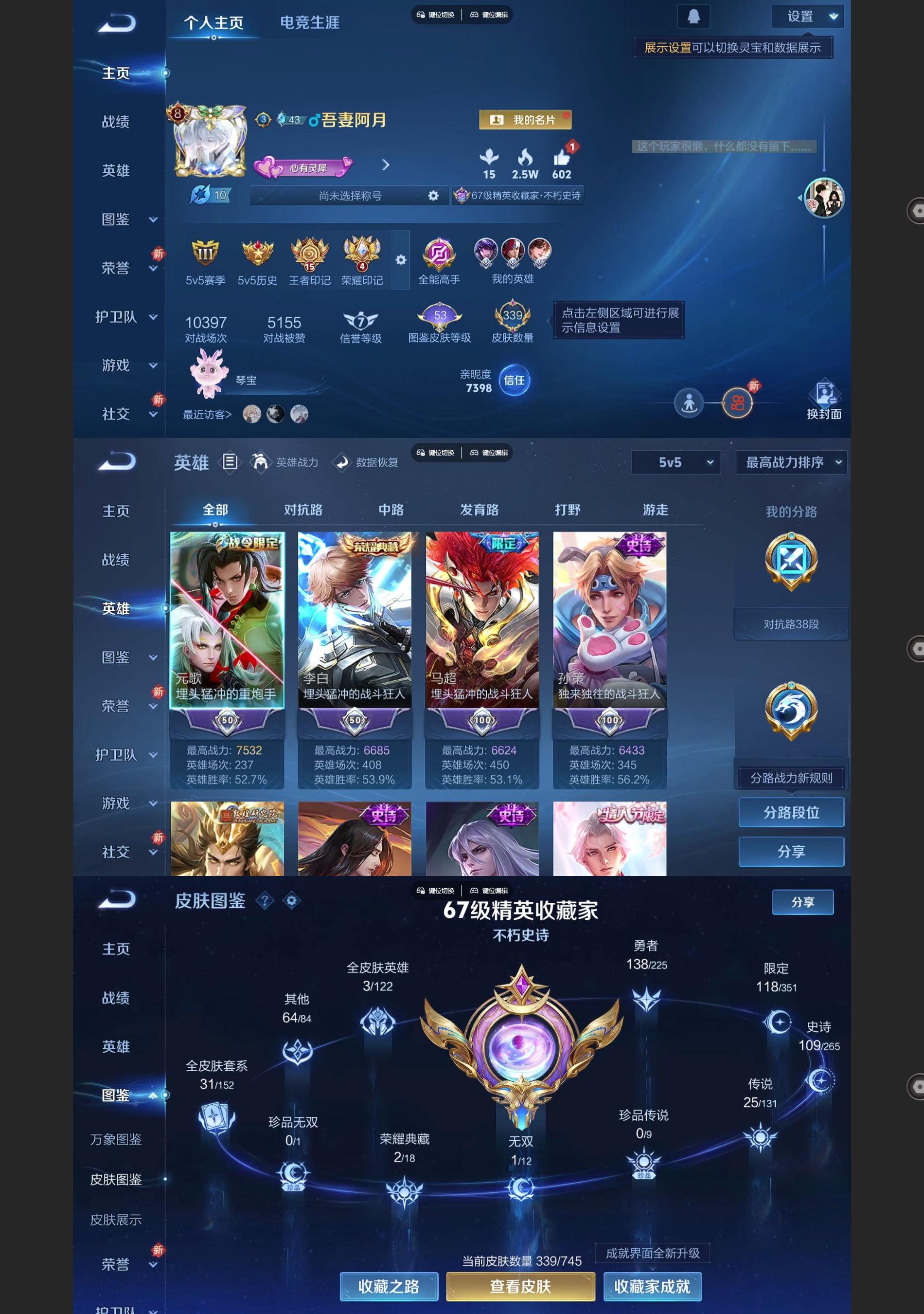 WZQM3372675王者荣耀账号详情图2