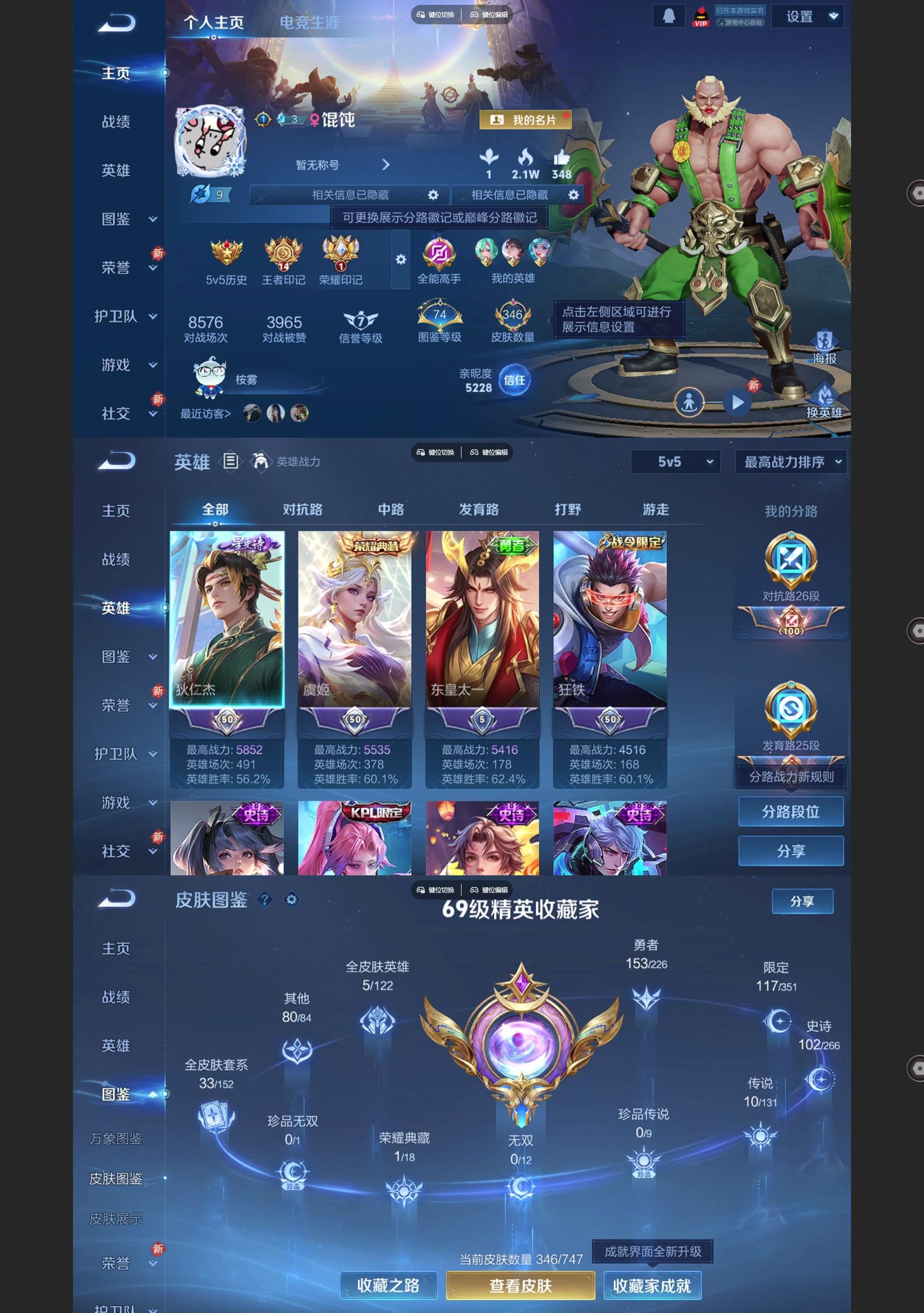 WZQM3373835王者荣耀账号详情图2