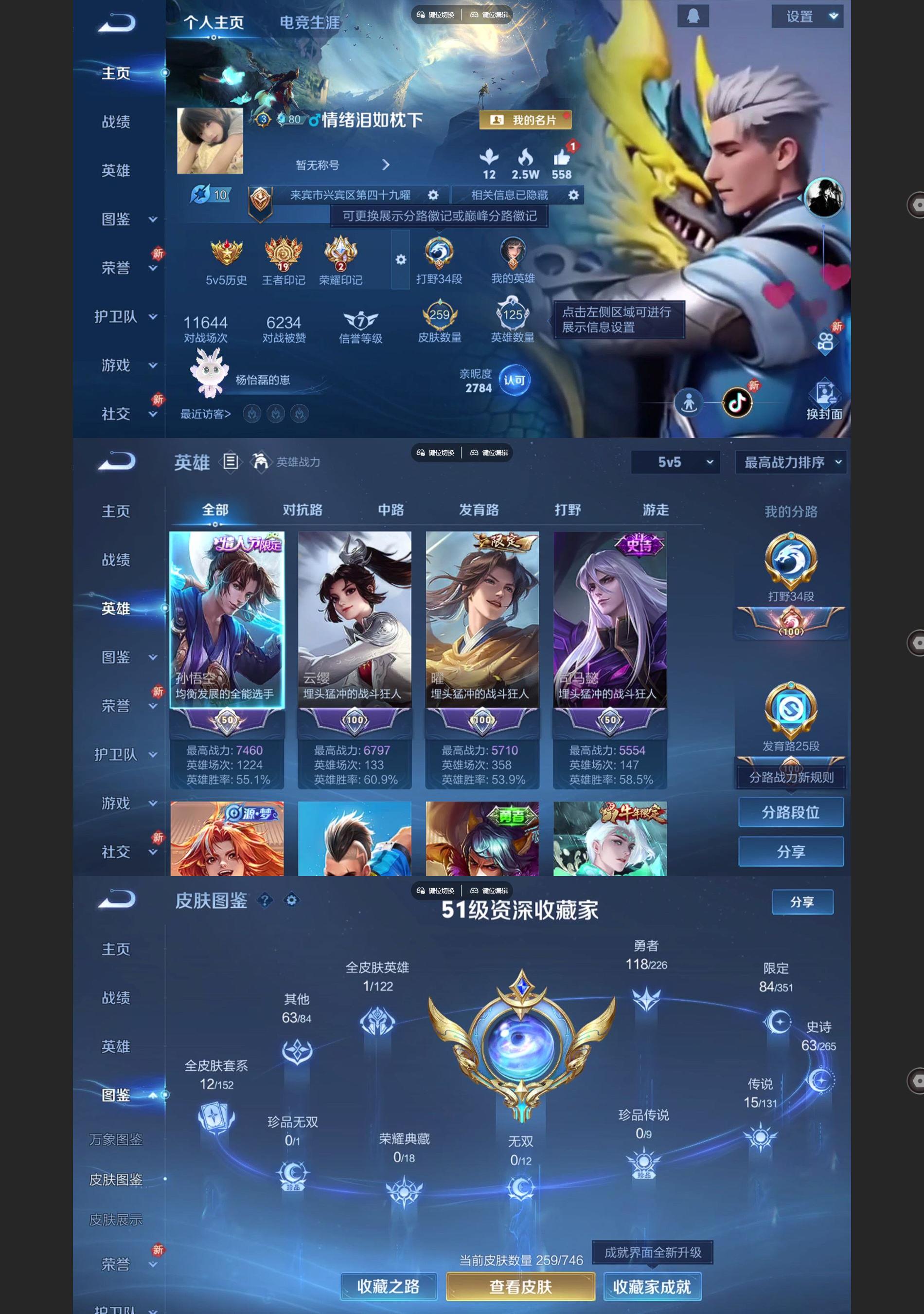 WZQM3396857王者荣耀账号详情图2