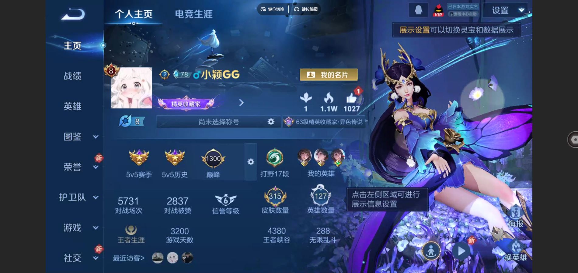 王者荣耀账号安卓QQ凤求凰 启明星使 时雨天司 太华 神威 冰封战神 时雨天司  安卓Q-V8-315皮肤1典藏18传说