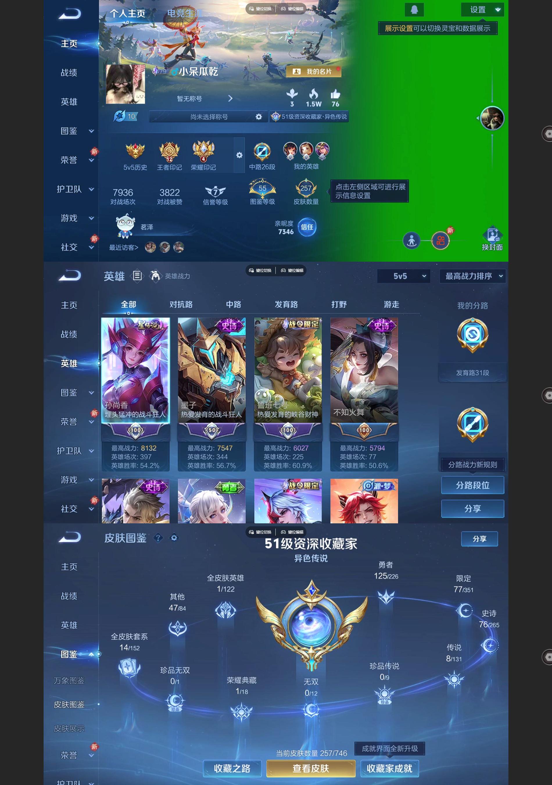 WZQM3372903王者荣耀账号详情图2