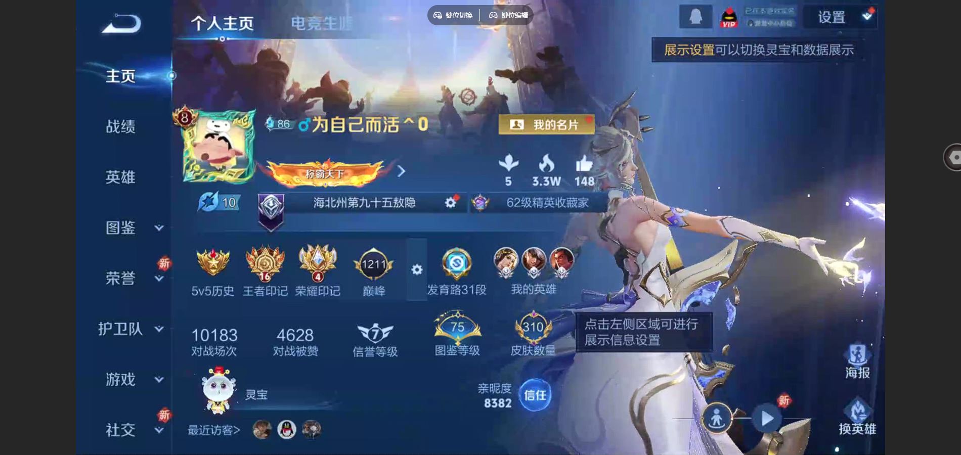 王者荣耀账号安卓QQ至尊宝 白虎志 时雨天司 乘龙问璇玑 乘龙铭钟鼎 遇见神鼓 天魔缭乱 武陵仙君 安卓Q-V8-310