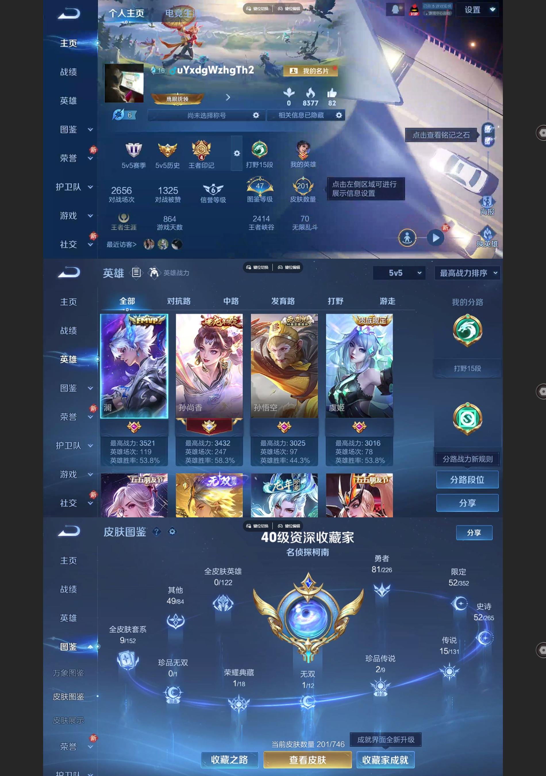 WZQM3372921王者荣耀账号详情图2