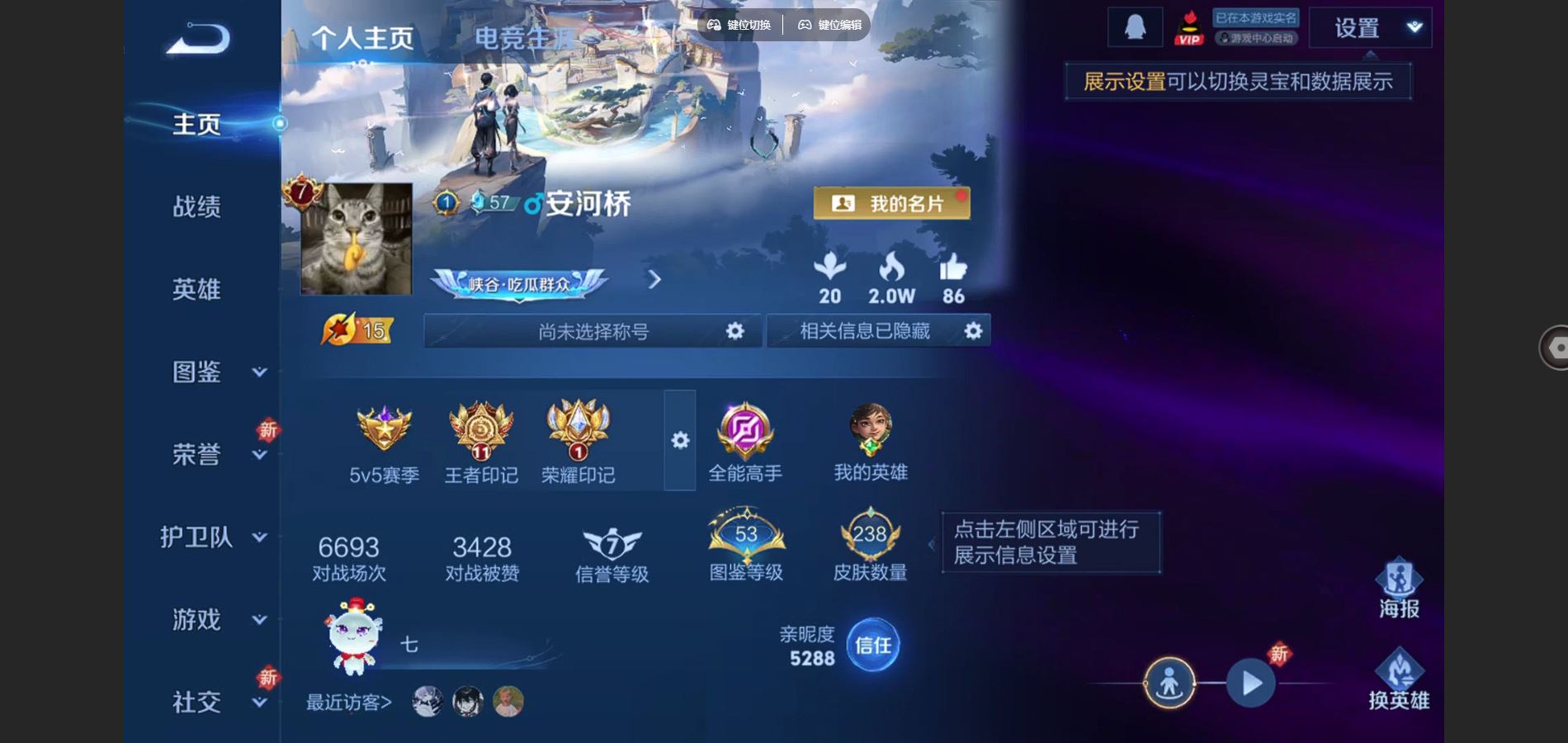 王者荣耀账号安卓QQ神鉴启示录 愿照千秋盛 神树通天 云鹰飞将 冠军飞将 安卓Q-V7-238皮肤1典藏9传说-(可二次