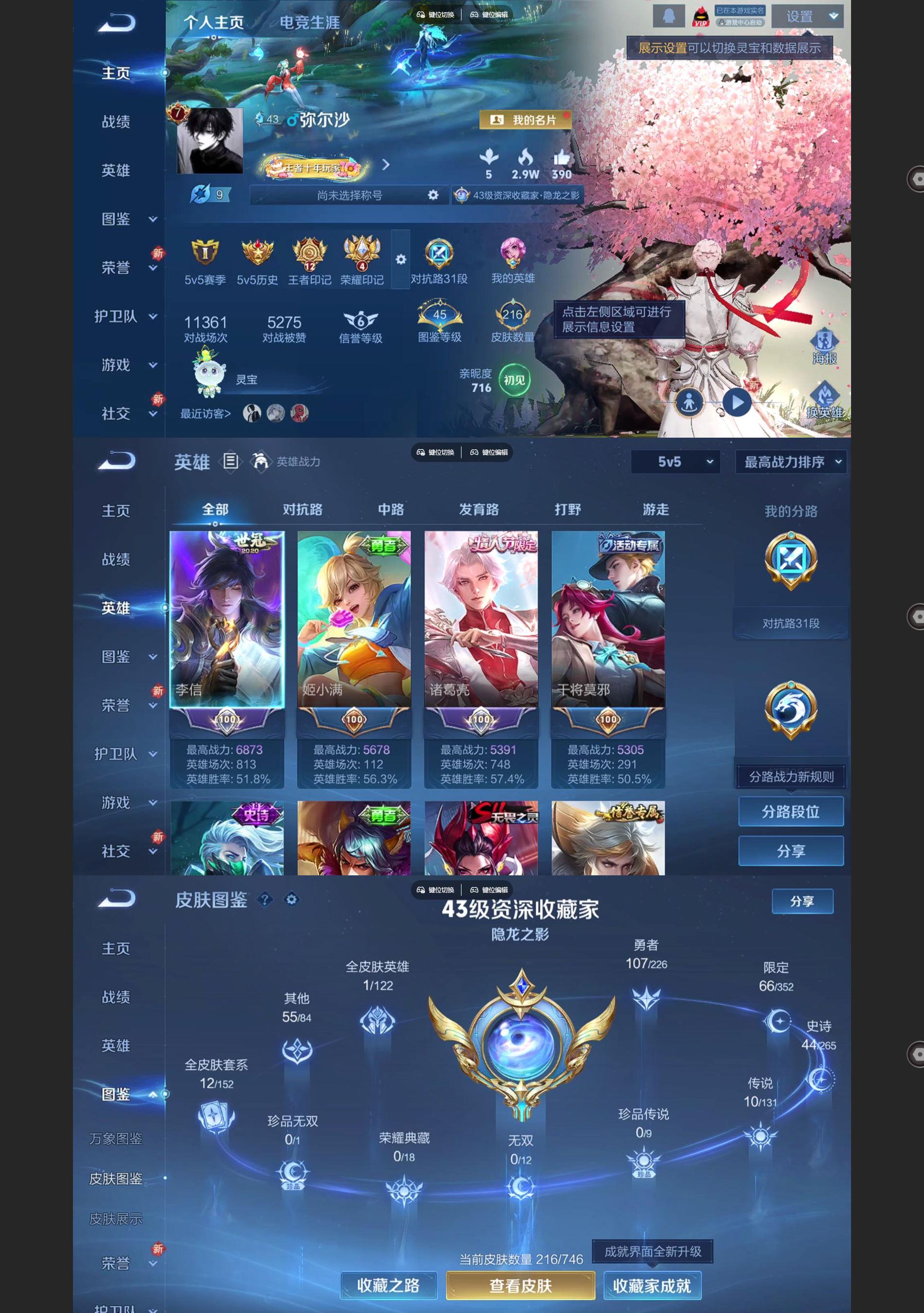 WZQM3402185王者荣耀账号详情图2