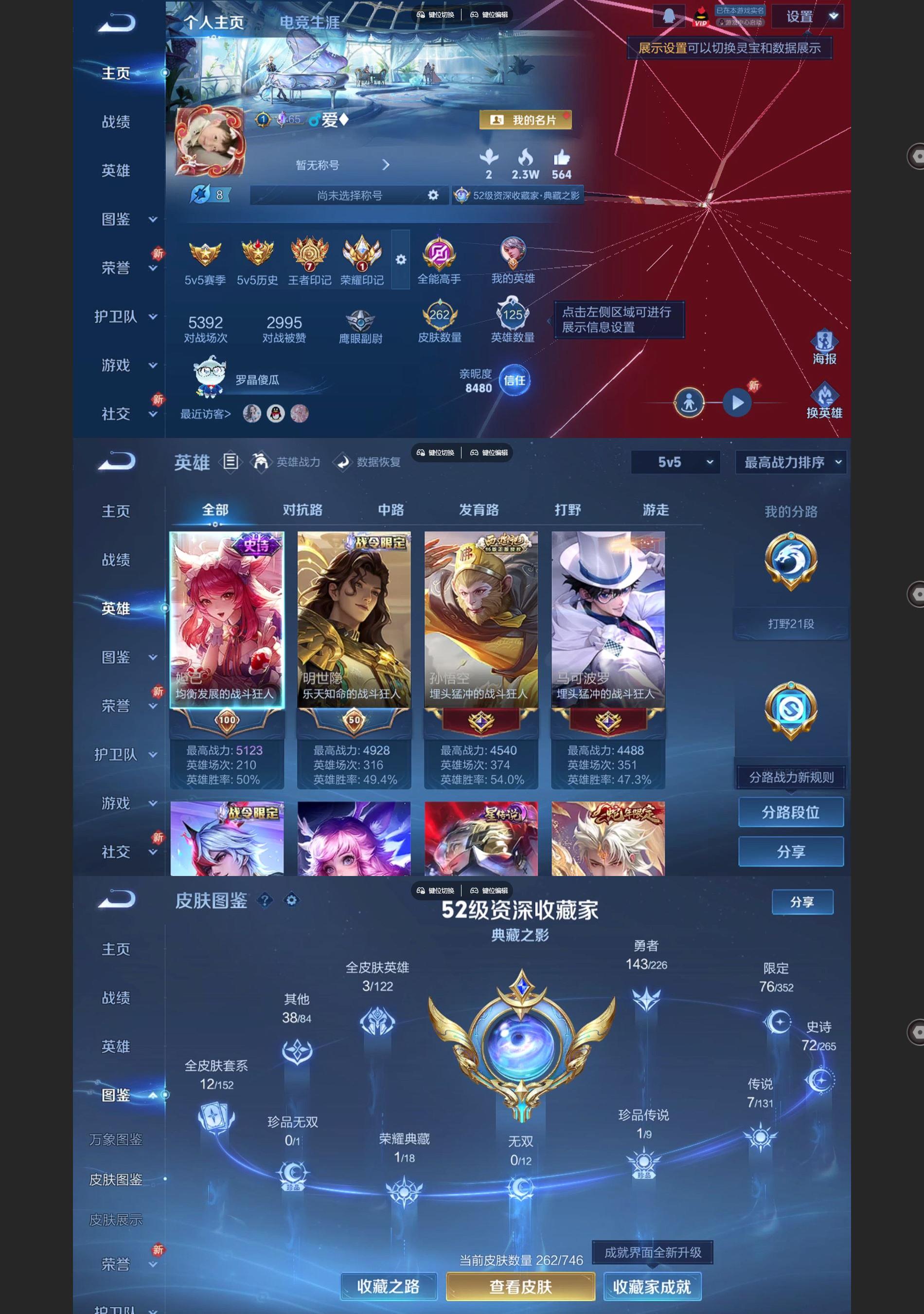 WZQM3402191王者荣耀账号详情图2