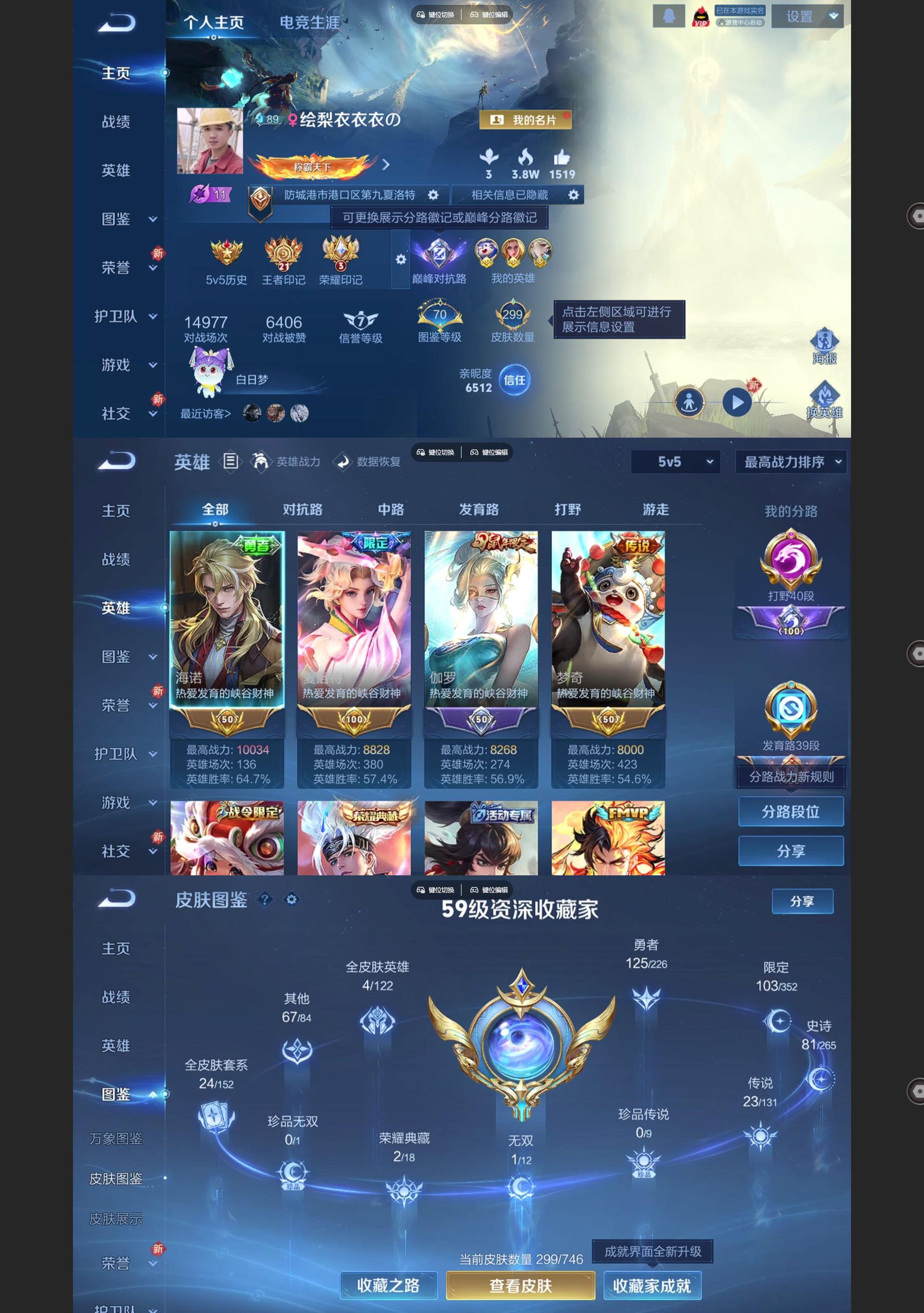 WZQM3411564王者荣耀账号详情图2