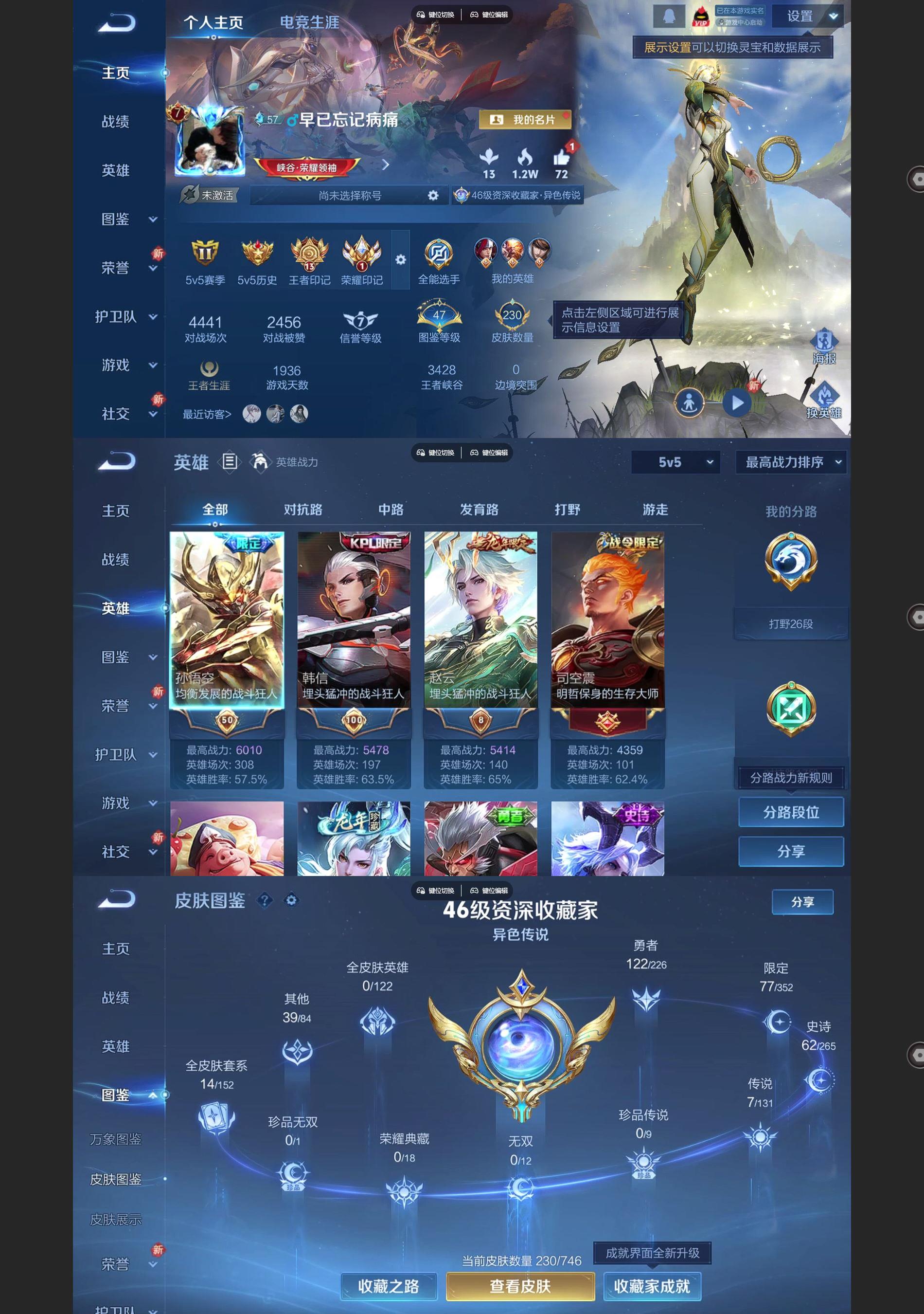 WZQM3400818王者荣耀账号详情图2