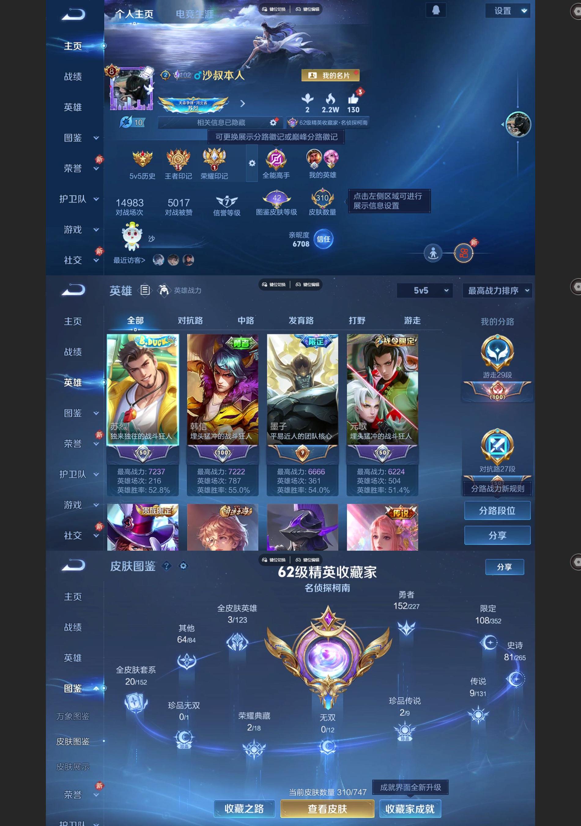 WZQM3411242王者荣耀账号详情图2