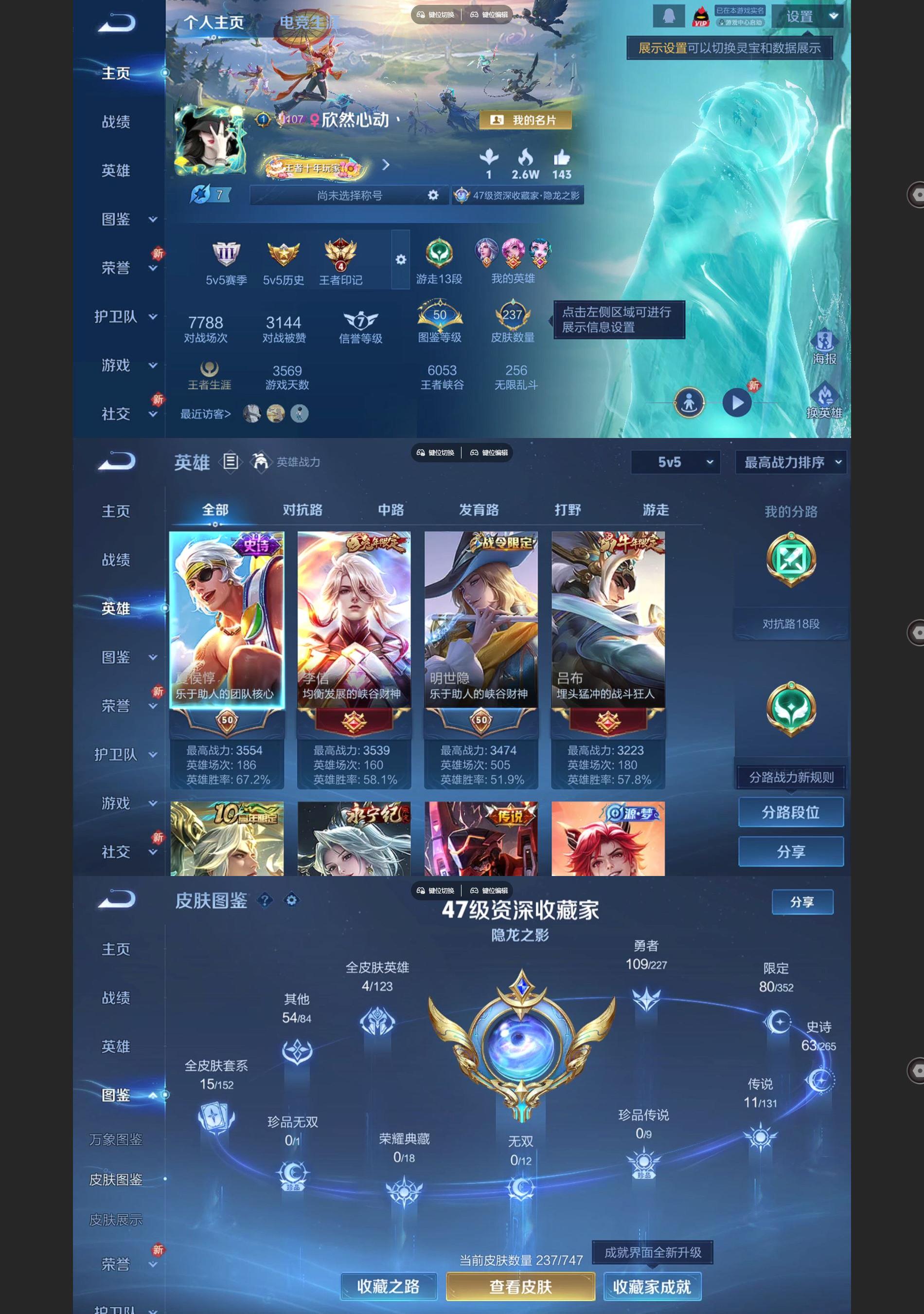 WZQM3436419王者荣耀账号详情图2 WZQM3436419王者荣耀账号详情图2