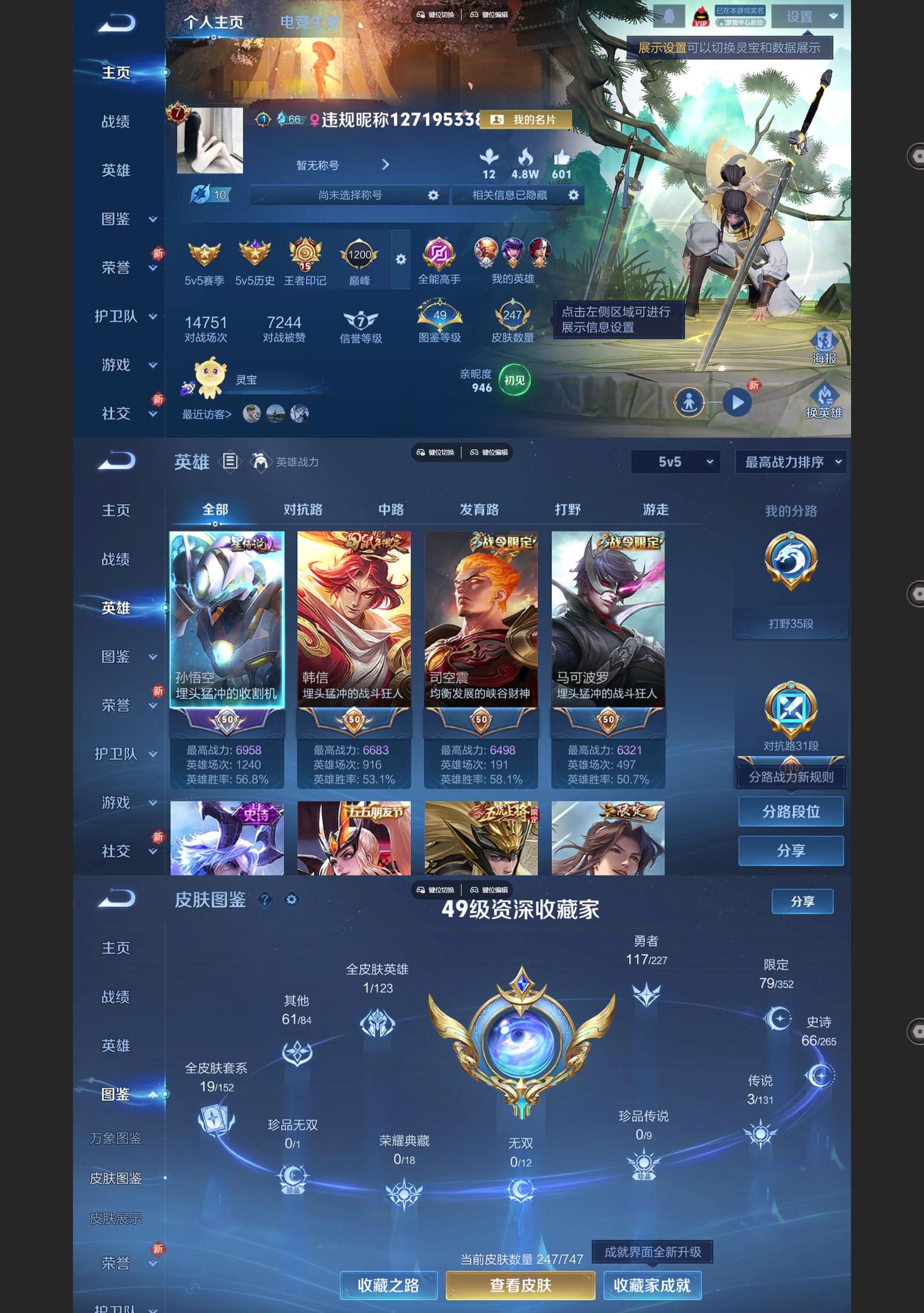 WZQM3439367王者荣耀账号详情图2