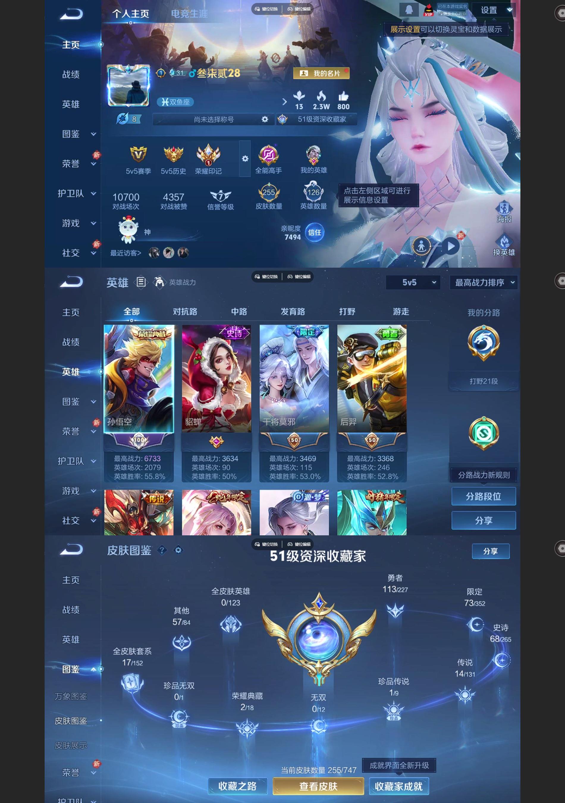 WZQM3464712王者荣耀账号详情图2