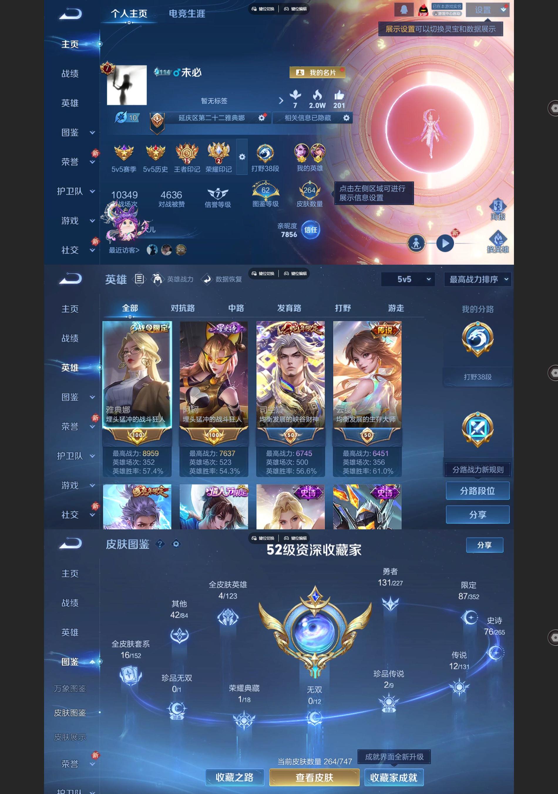 WZQM3452660王者荣耀账号详情图2