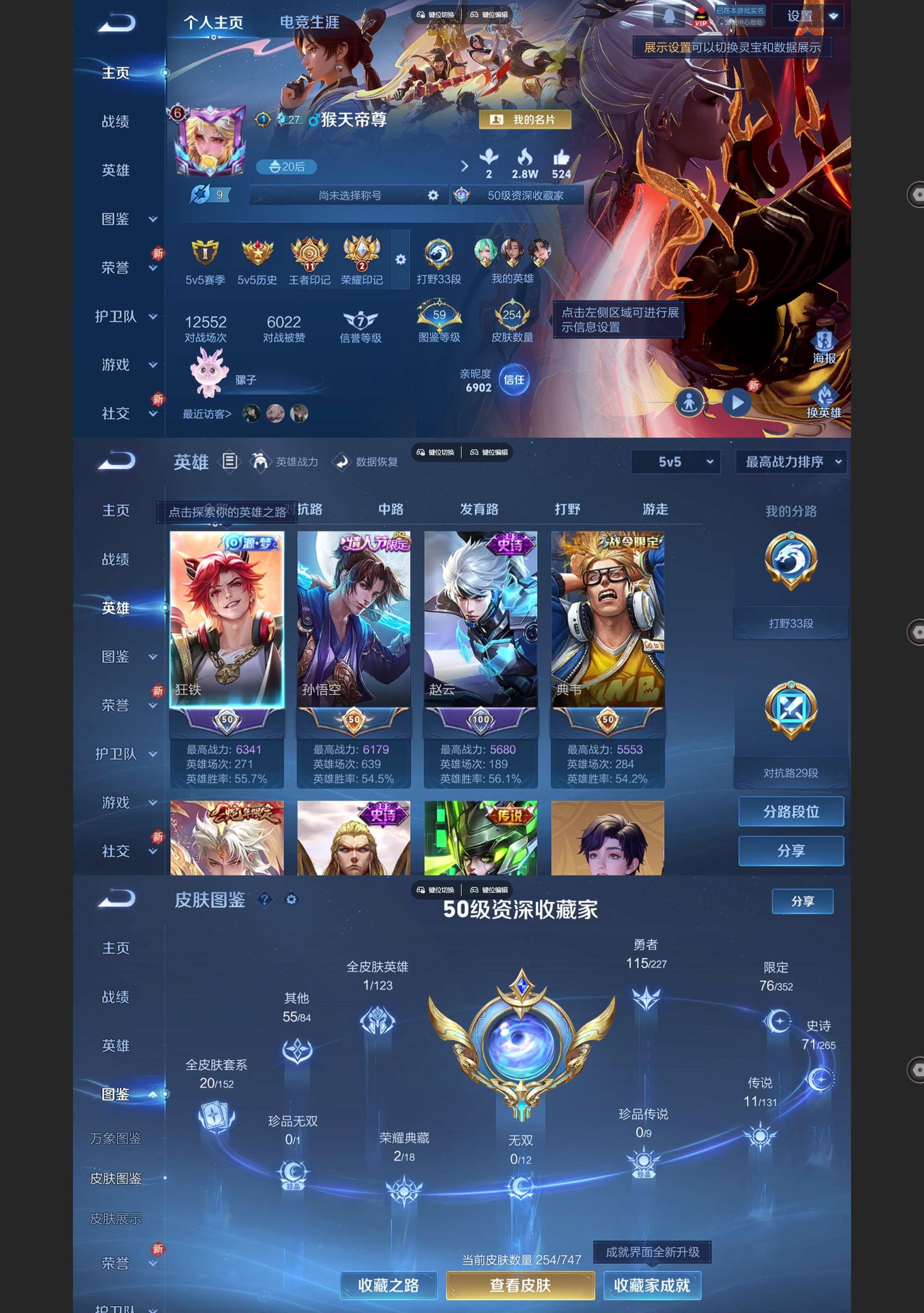 WZQM3452681王者荣耀账号详情图2