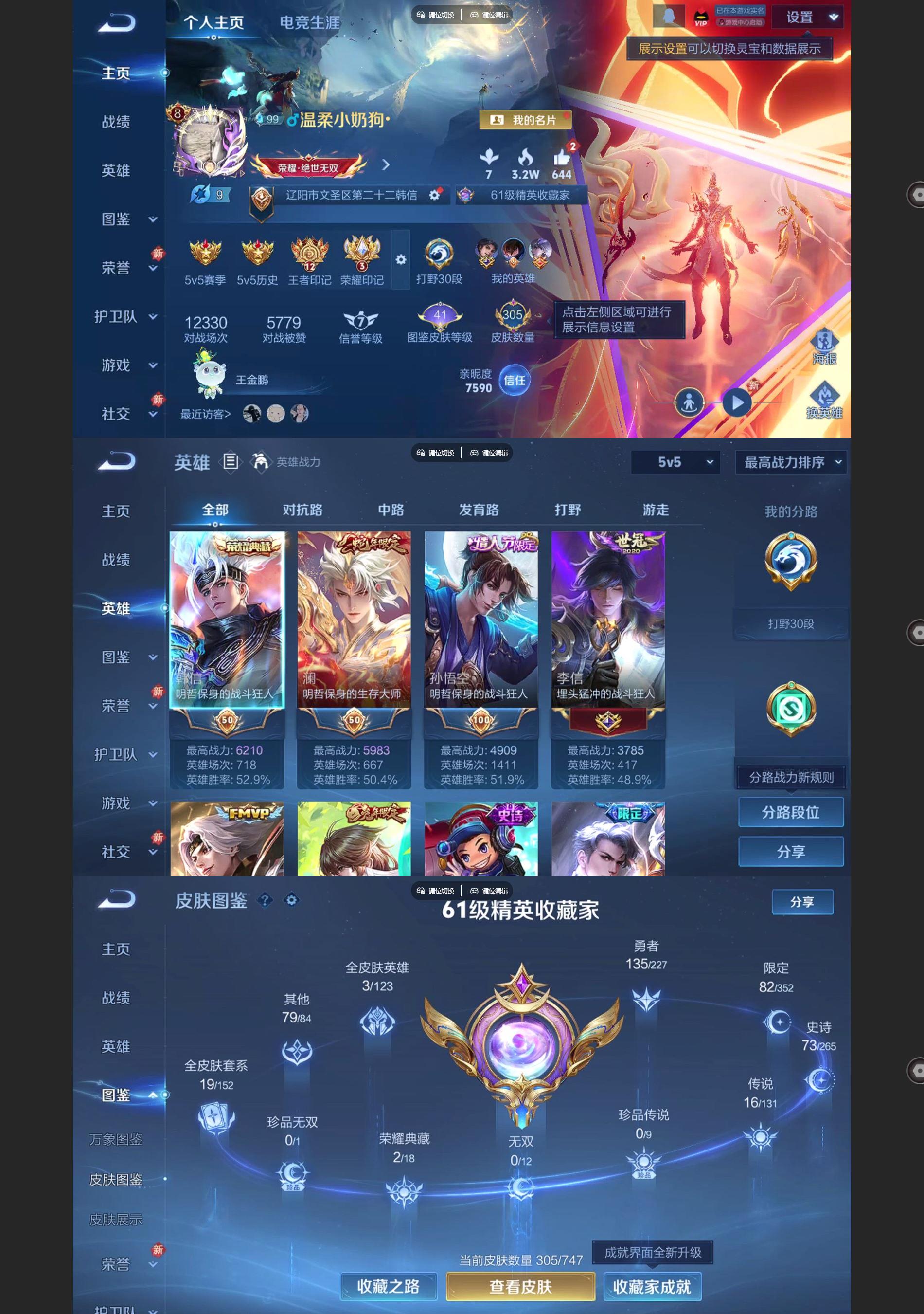 WZQM3464695王者荣耀账号详情图2