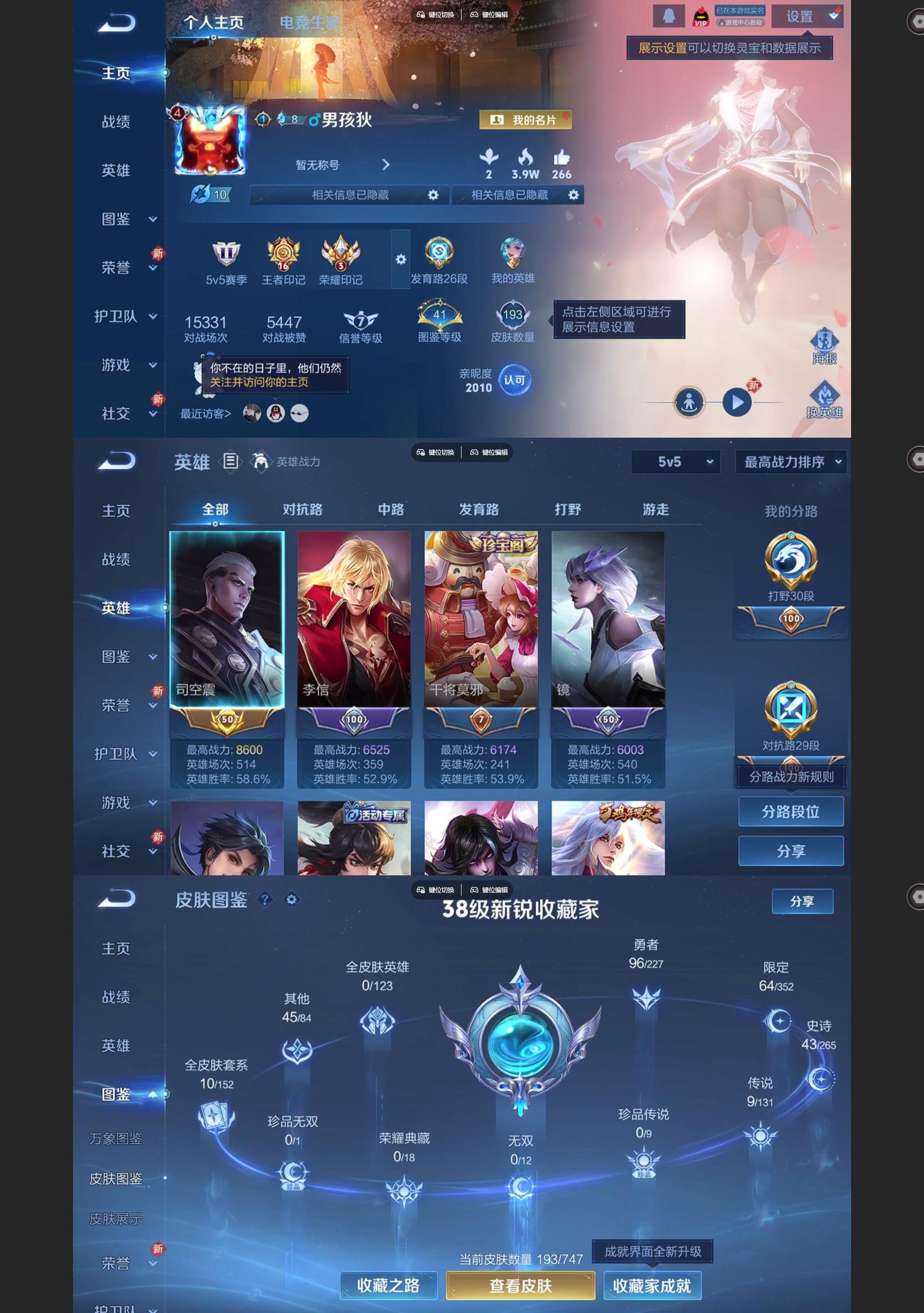 WZQM3479988王者荣耀账号详情图2