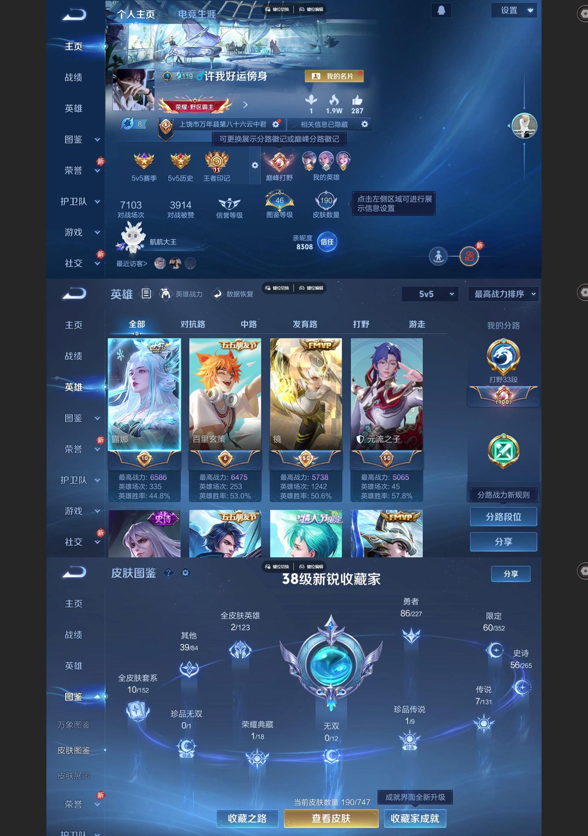 WZQM3467405王者荣耀账号详情图2