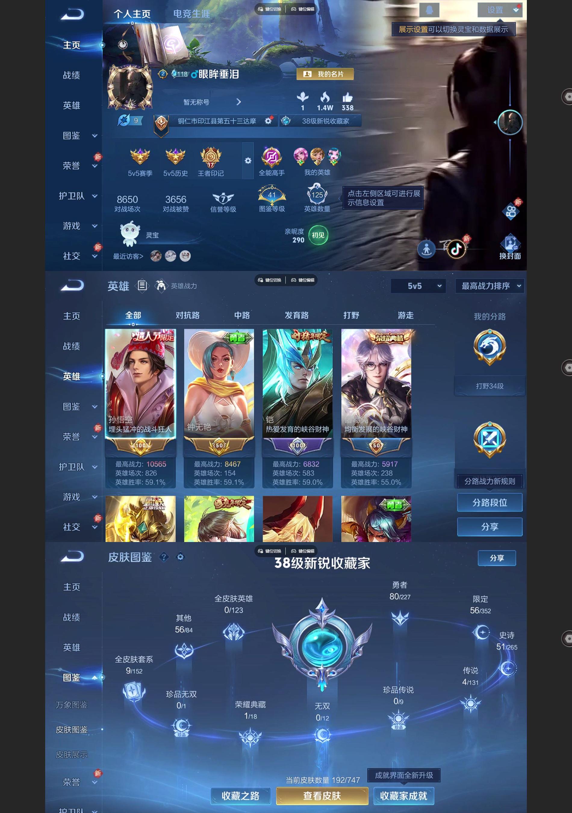 WZQM3462565王者荣耀账号详情图2