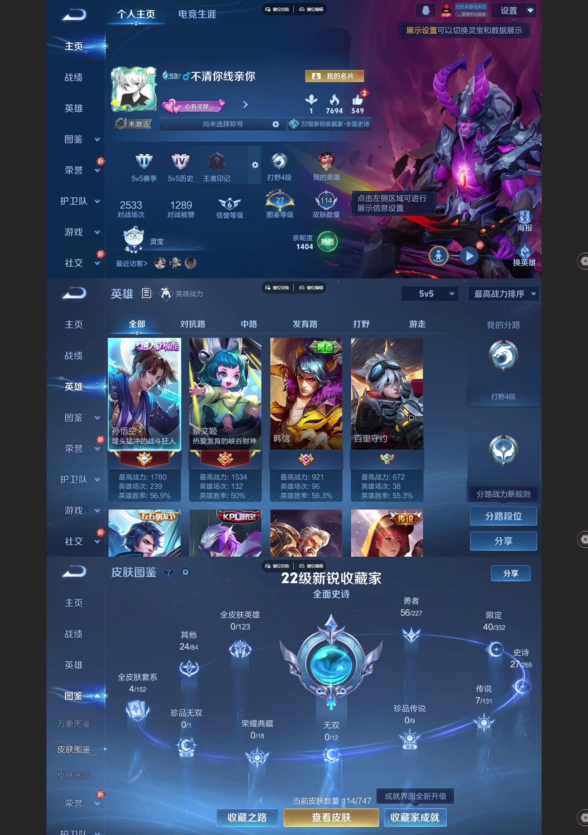 WZCMW488200王者荣耀账号详情图2