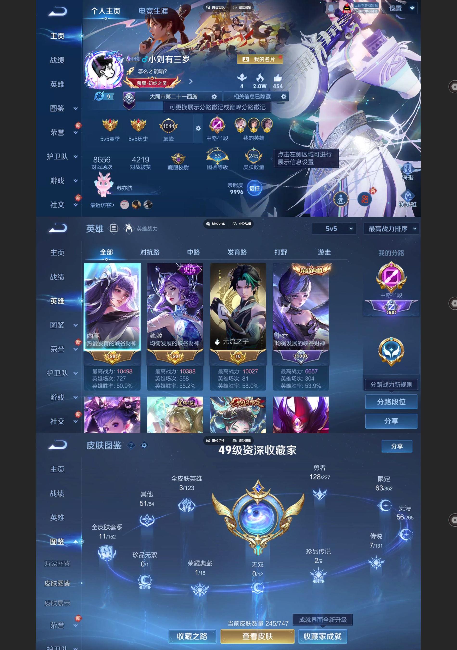 WZQM3468830王者荣耀账号详情图2