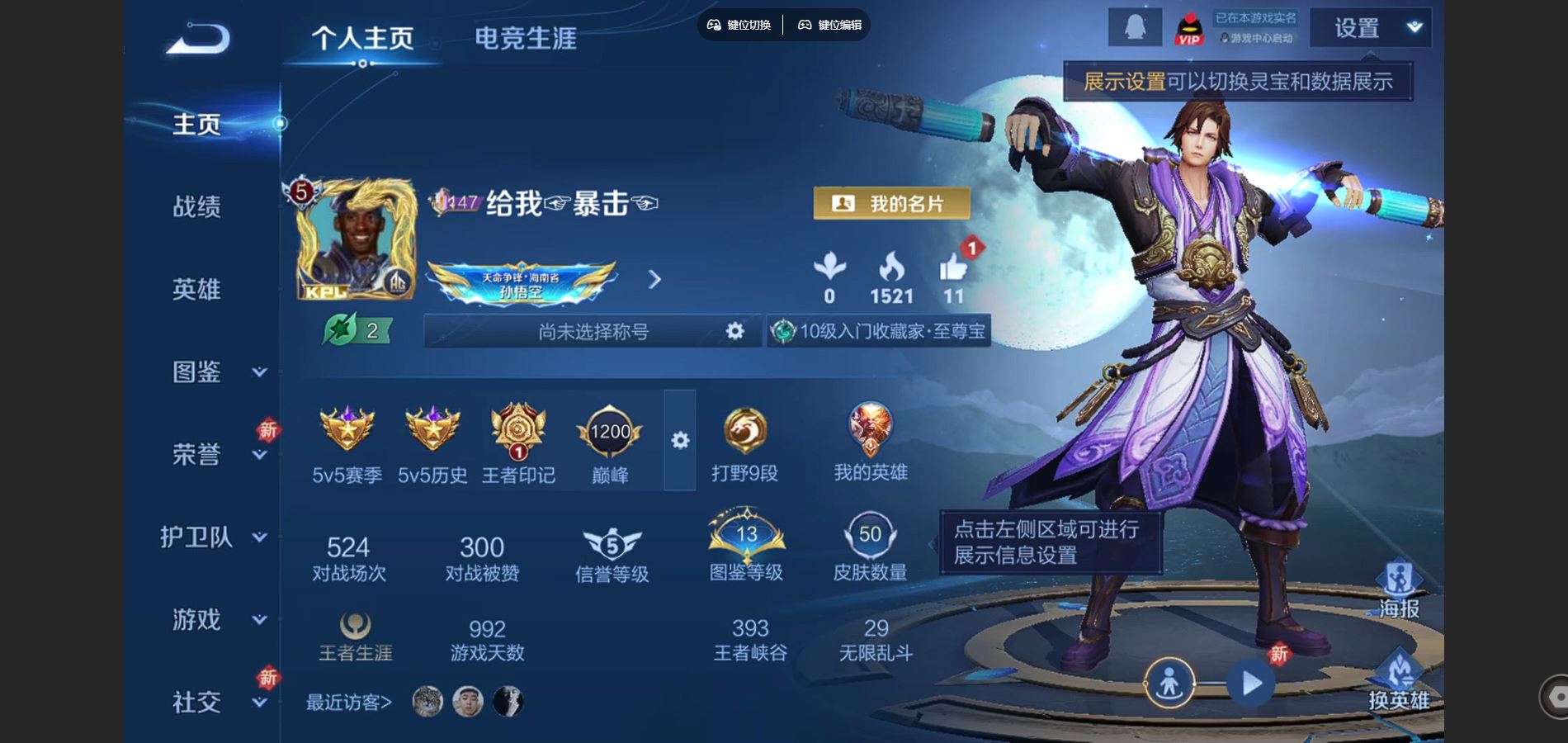 王者荣耀账号安卓QQ69英雄-50皮肤-50皮肤2传说24史诗21限定- 1783紫星币 
【传说】 神树通天 胖达荣荣