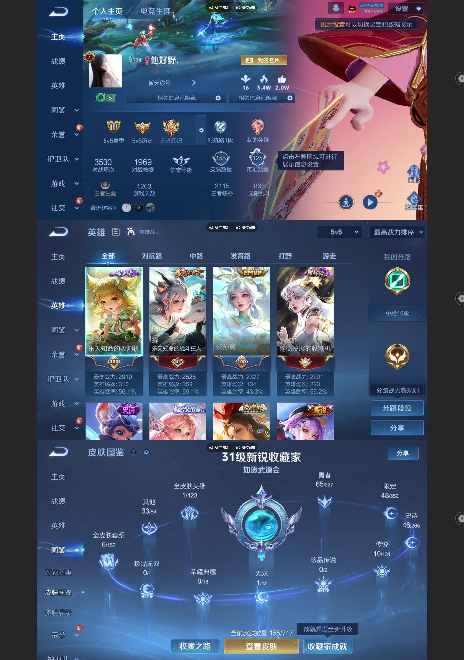 WZQM3471691王者荣耀账号详情图2