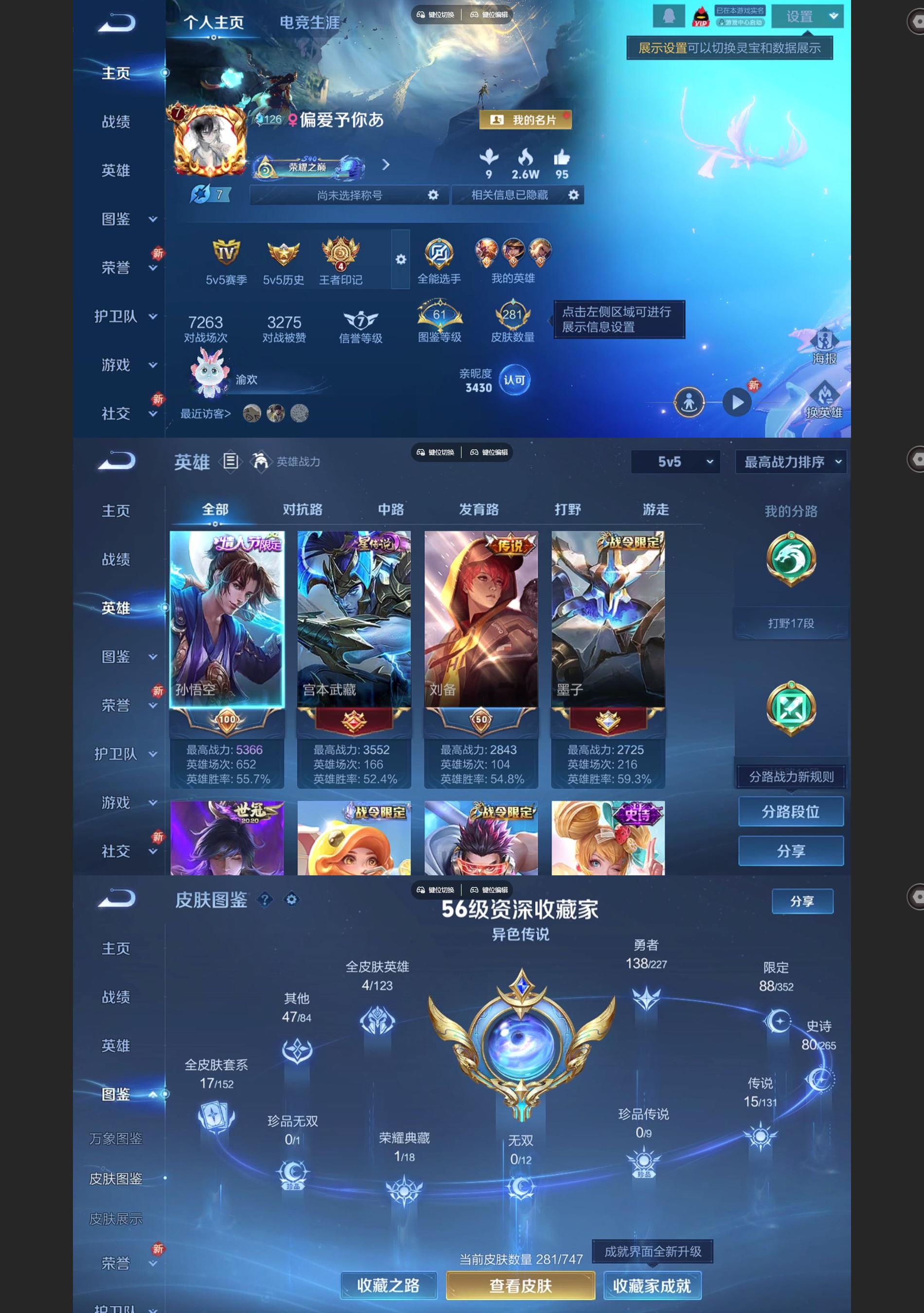 WZQM4121015王者荣耀账号详情图2