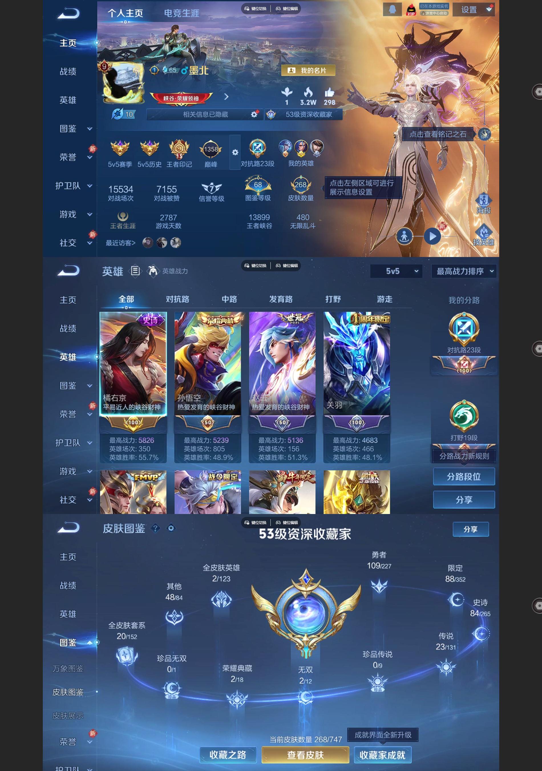 WZQM3475285王者荣耀账号详情图2