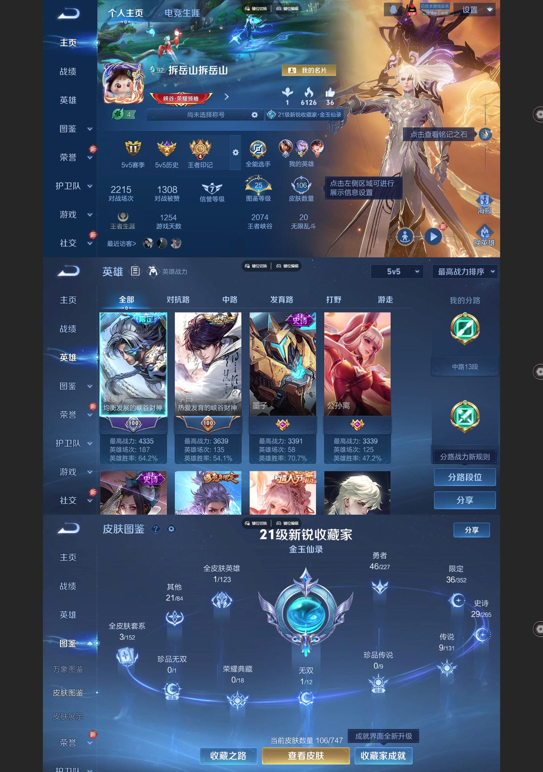 WZQM3471696王者荣耀账号详情图2