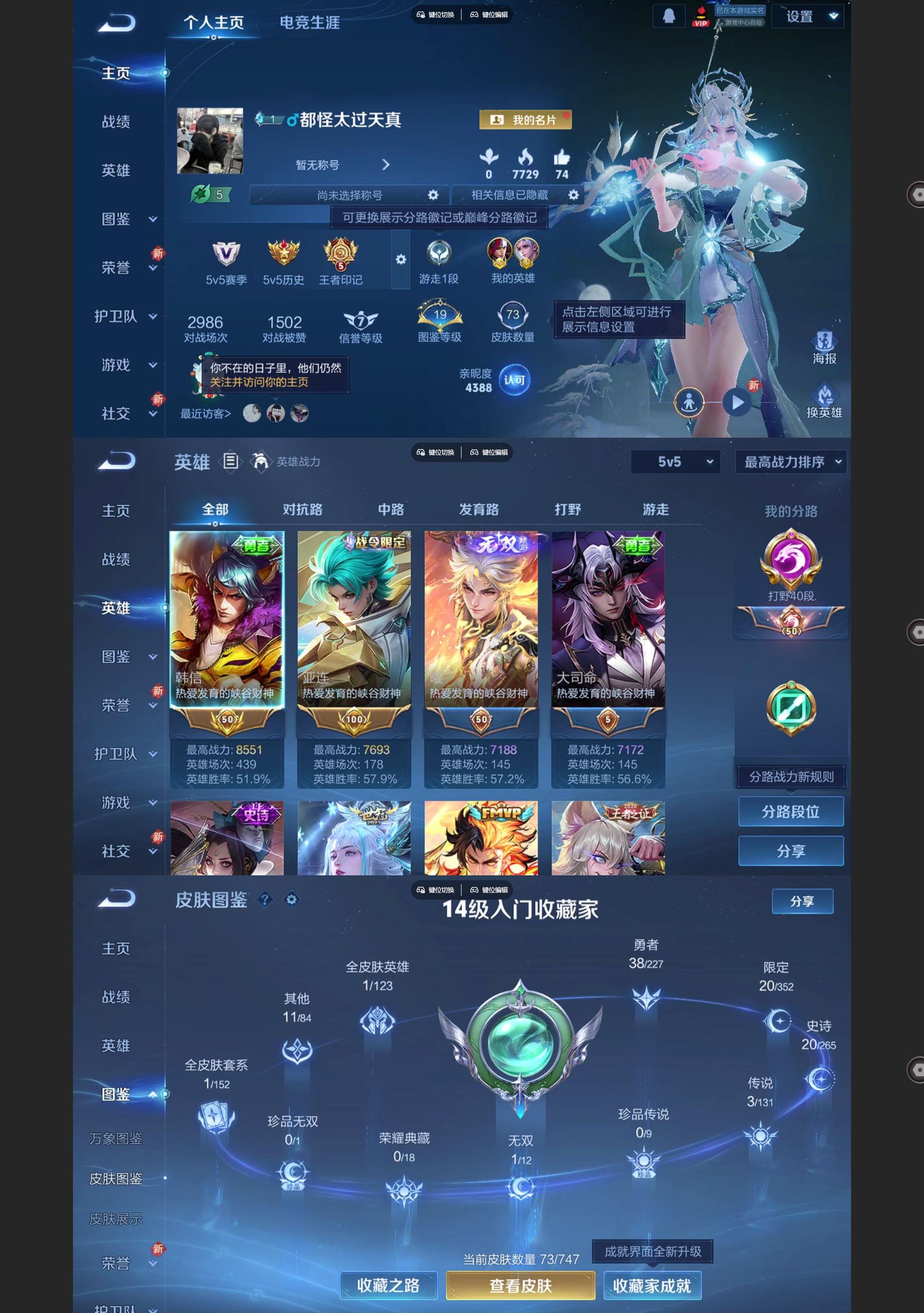 WZQM3472428王者荣耀账号详情图2