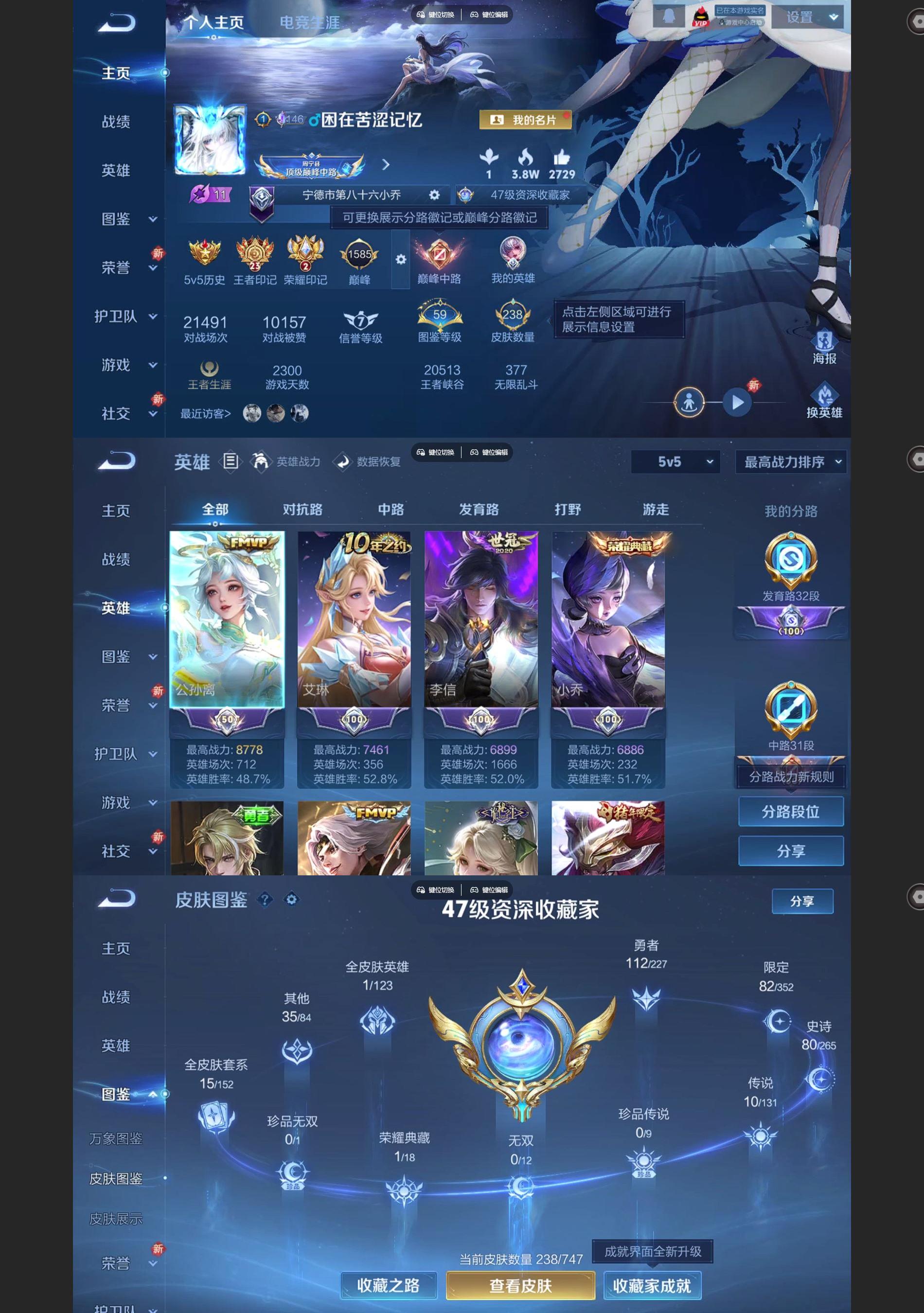 WZQM3477493王者荣耀账号详情图2