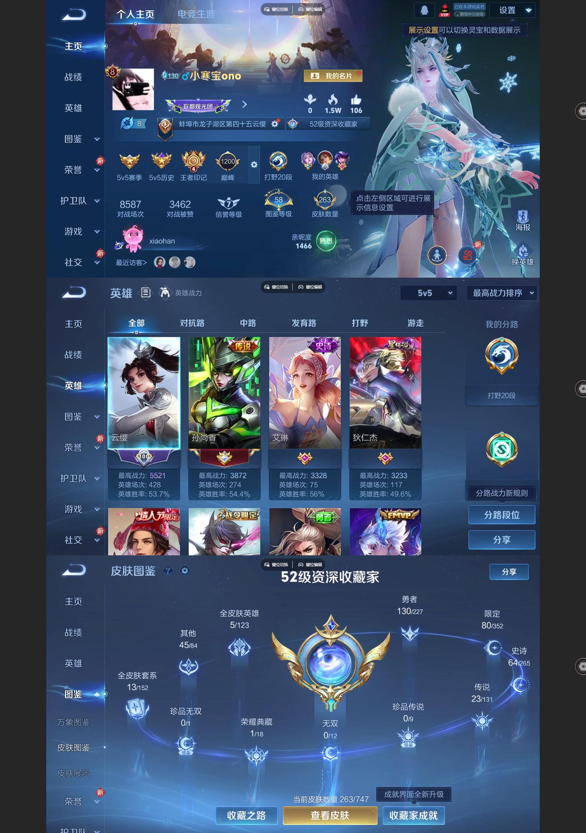 WZQM446383王者荣耀账号详情图2