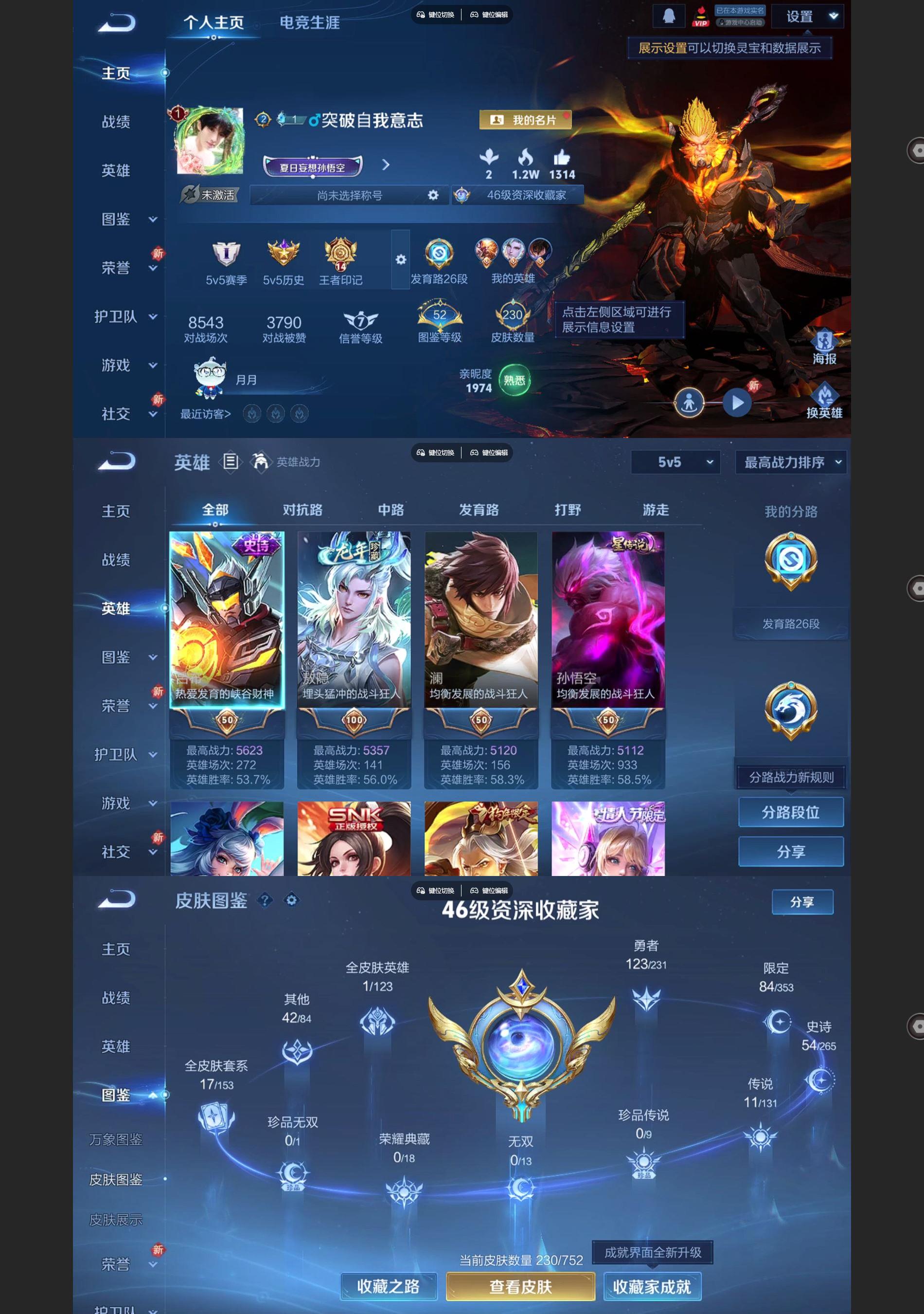 WZQM438935王者荣耀账号详情图2