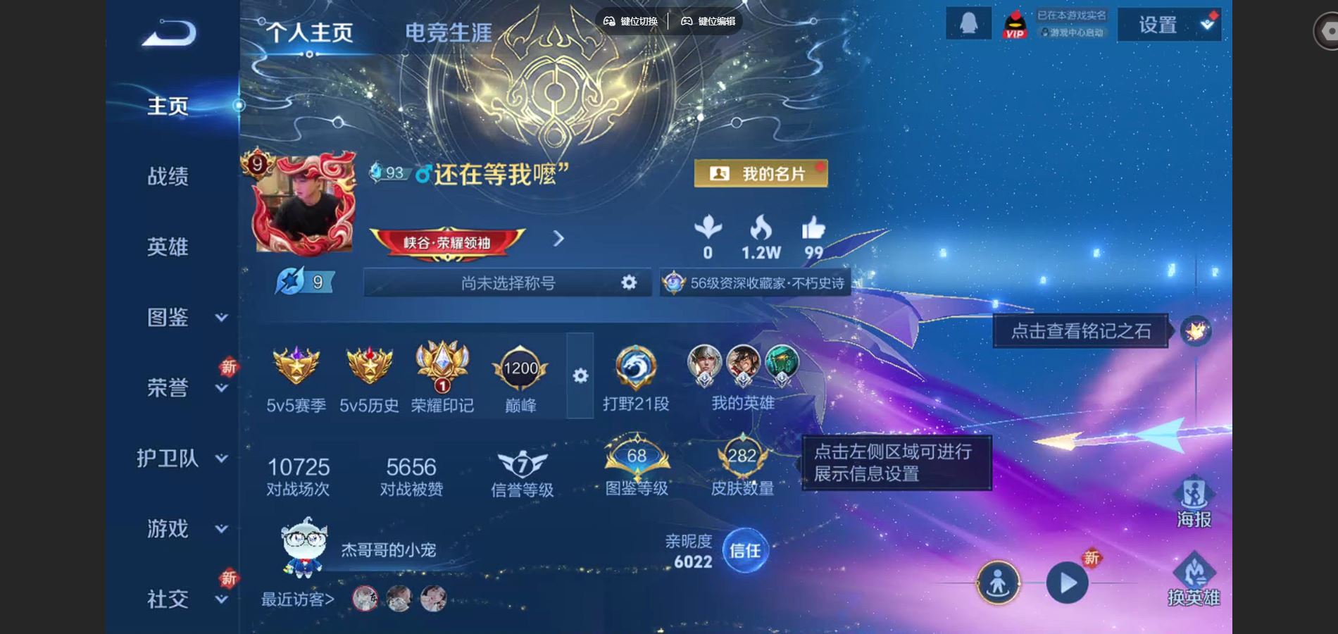 王者荣耀账号安卓QQ128英雄-282皮肤-V9-282皮肤3典藏4珍品传说22传说89史诗87限定-2125紫星币 2